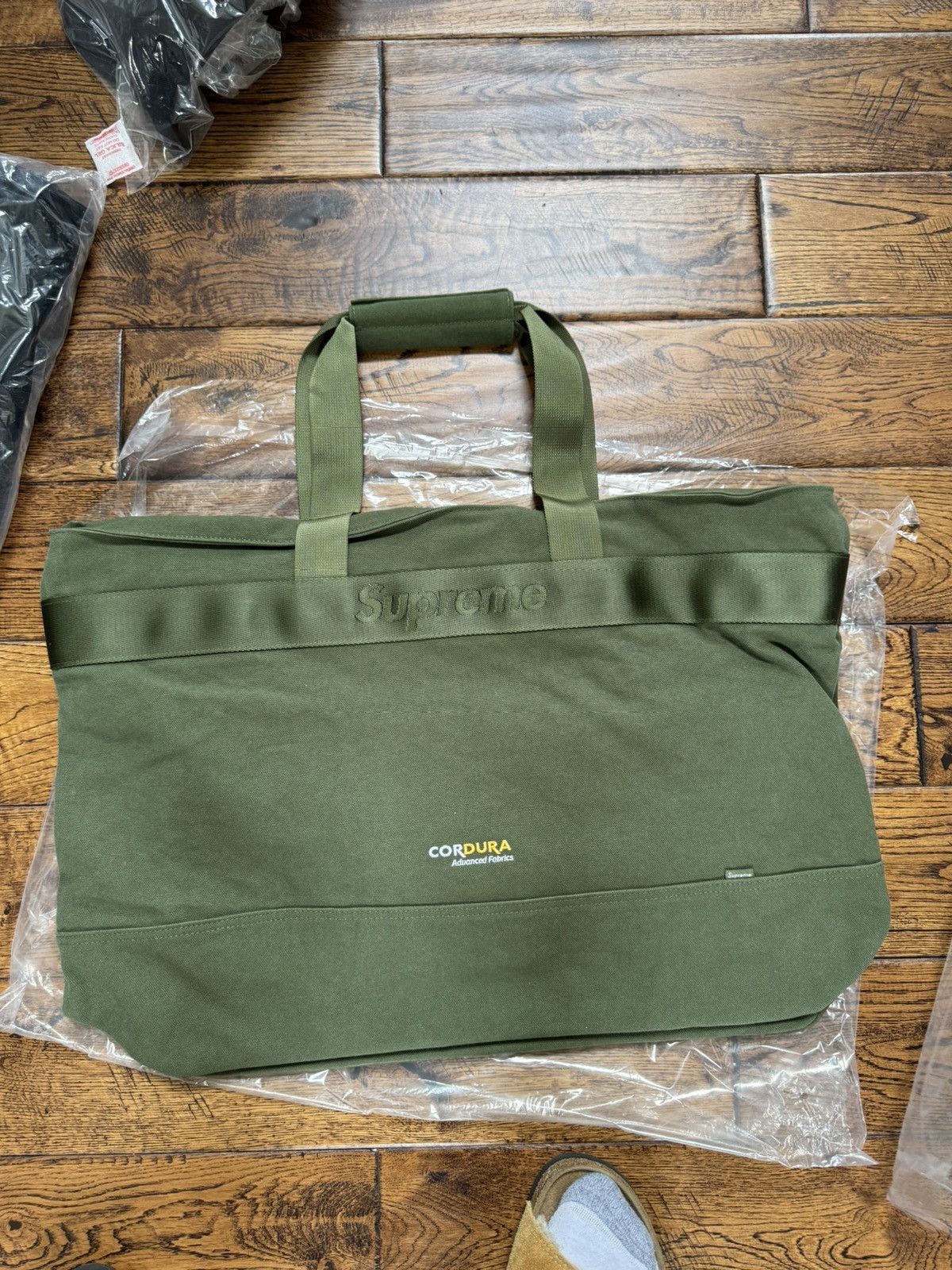 Supreme Canvas Tote Bag Olive Green