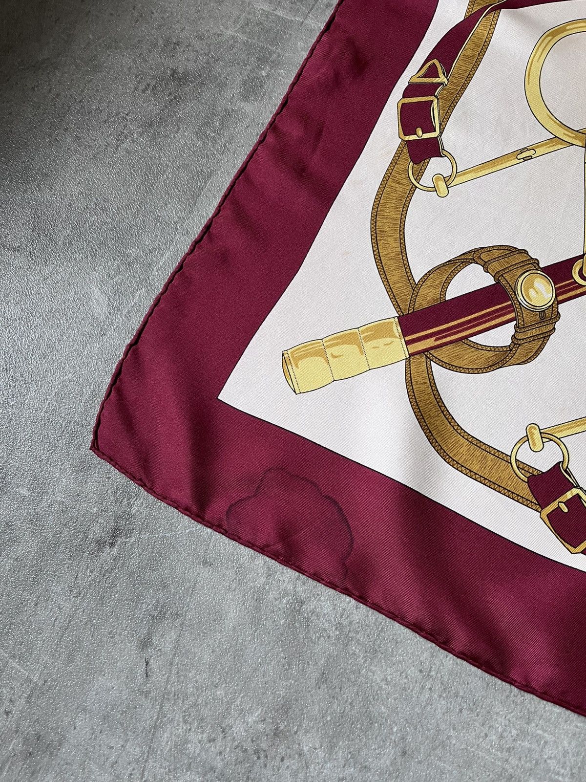 Hermes Hermes ''Eperon d'Or'' silk red scarf Size ONE SIZE - 6 Thumbnail