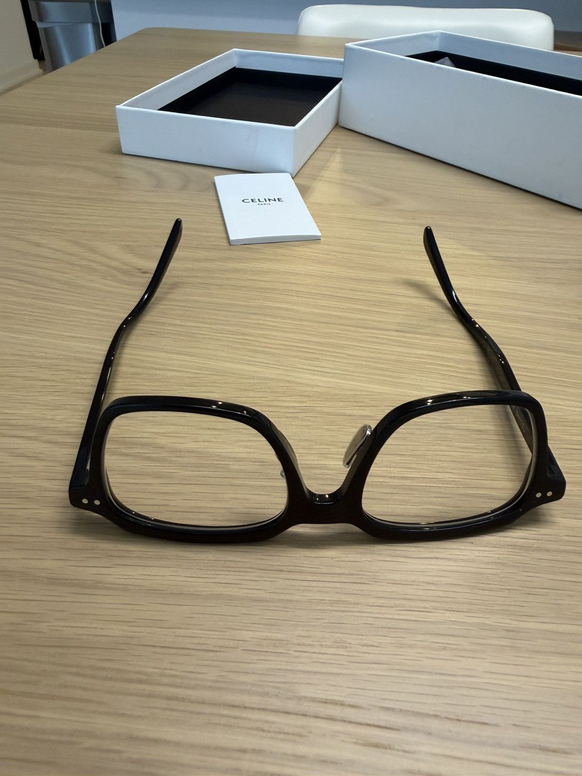 Celine Celine CL50139F Black Rectangular Optical Glasses Frame Size ONE SIZE - 6 Thumbnail