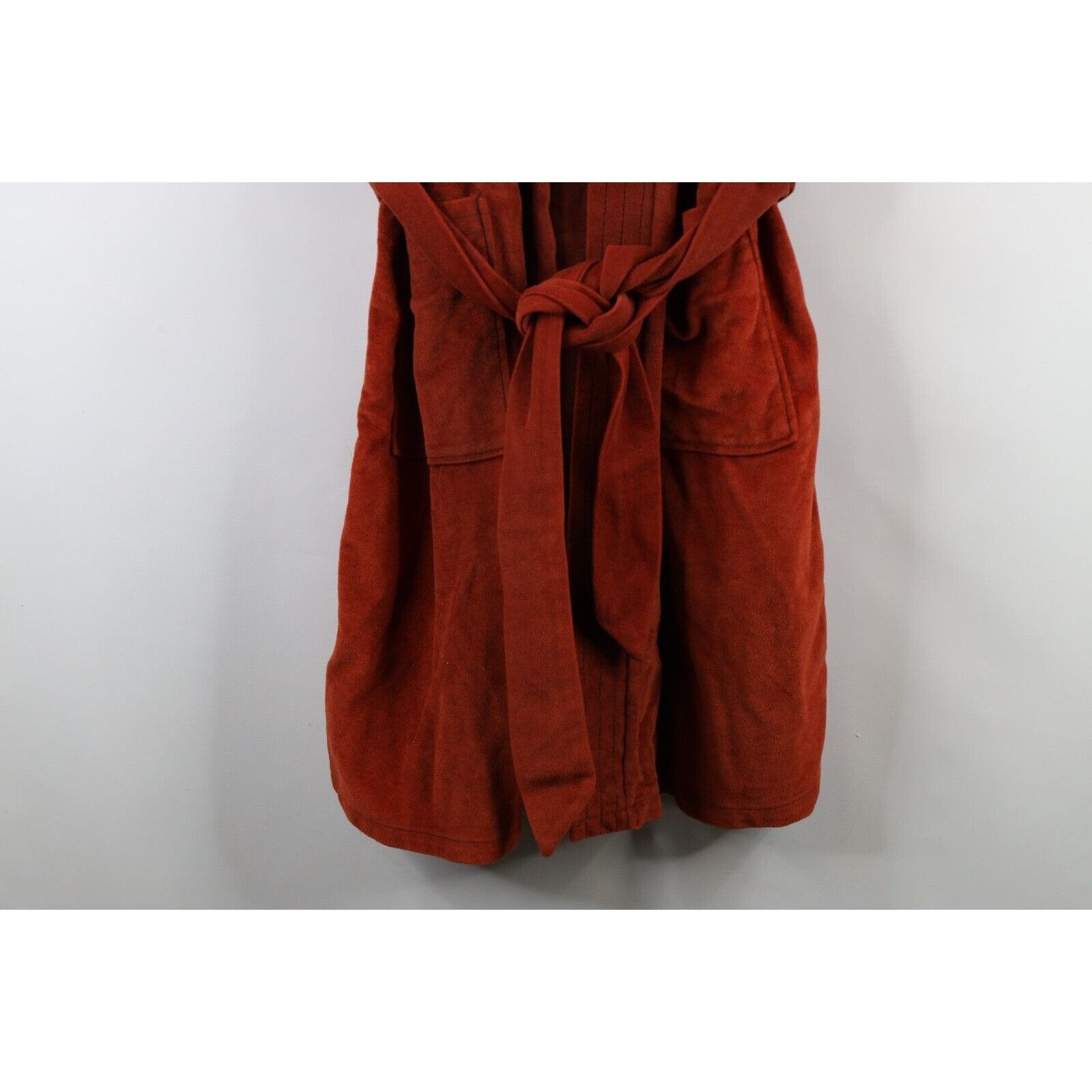 Vintage Vintage 70s Streetwear Sun Faded Velvet Velour Belted Robe Size US L / EU 52-54 / 3 - 4 Thumbnail