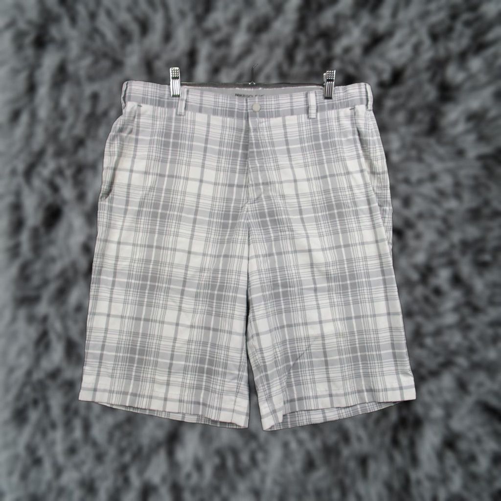 Nike Nike Dri-Fit Core Flex Golf Mens Shorts 34 Gray Plaid 648319-100 Size US 34 / EU 50 - 1 Thumbnail