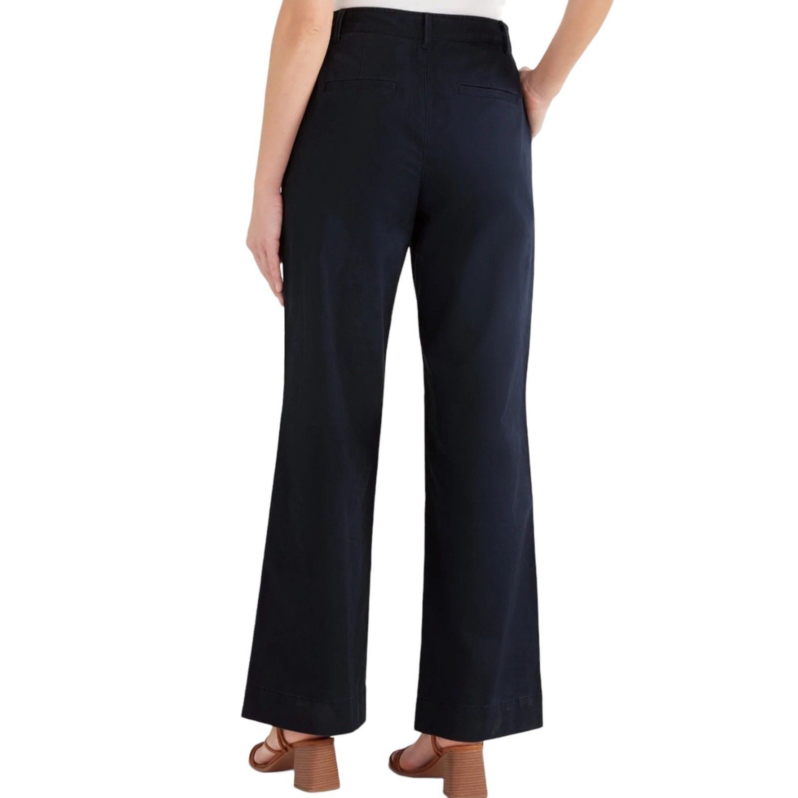 Other Free Assembly - Women's Wide Leg Chino Pants - Blue - 2 Size 26" / US 2 / IT 38 - 2 Thumbnail