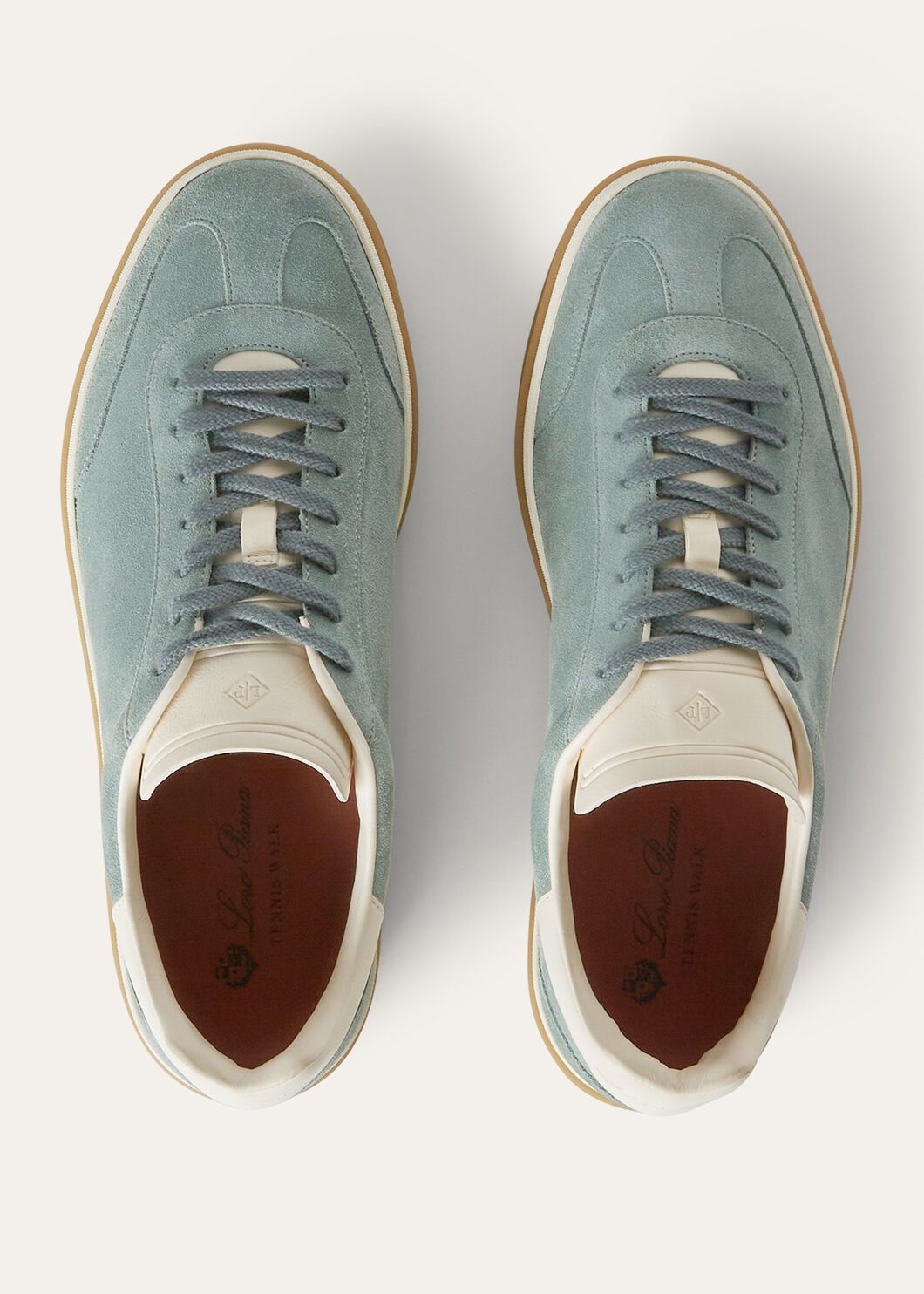 Loro Piana o1srvl11e0825 Tennis Walk Sneakers in Light Blue/White Size US 11 / EU 44 - 6 Thumbnail