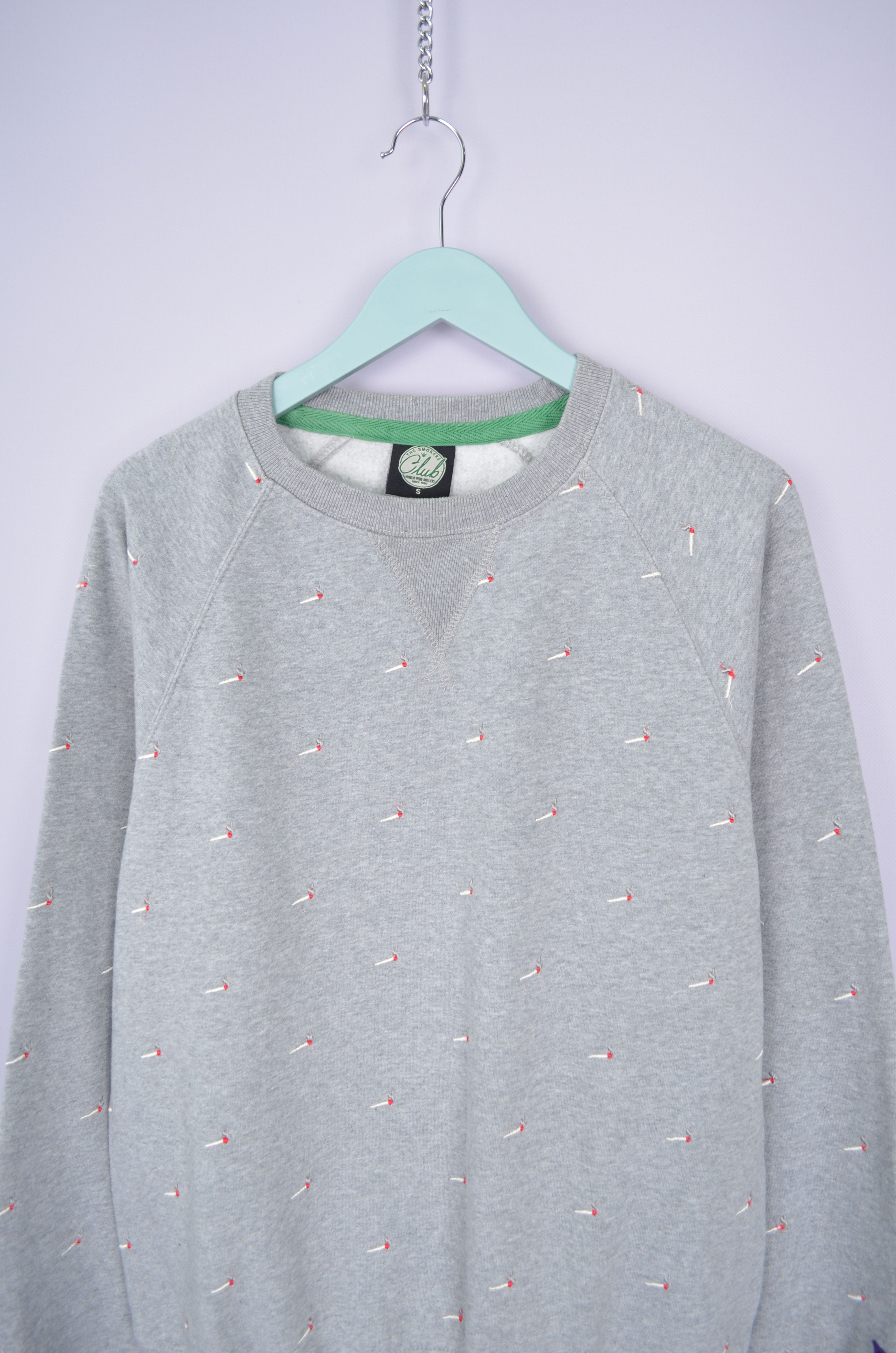 Designer The Smokers Club Crewneck Pullover Sweatshirt Size S Joint Size US S / EU 44-46 / 1 - 2 Thumbnail
