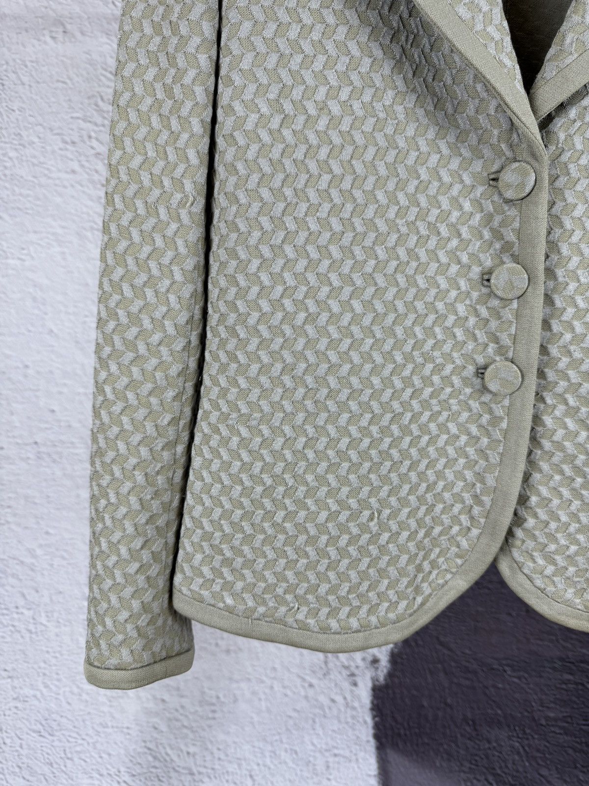 Armani Giorgio Armani 3 Button Blazer Jacket Cotton Silk Stretch Size M / US 6-8 / IT 42-44 - 4 Thumbnail