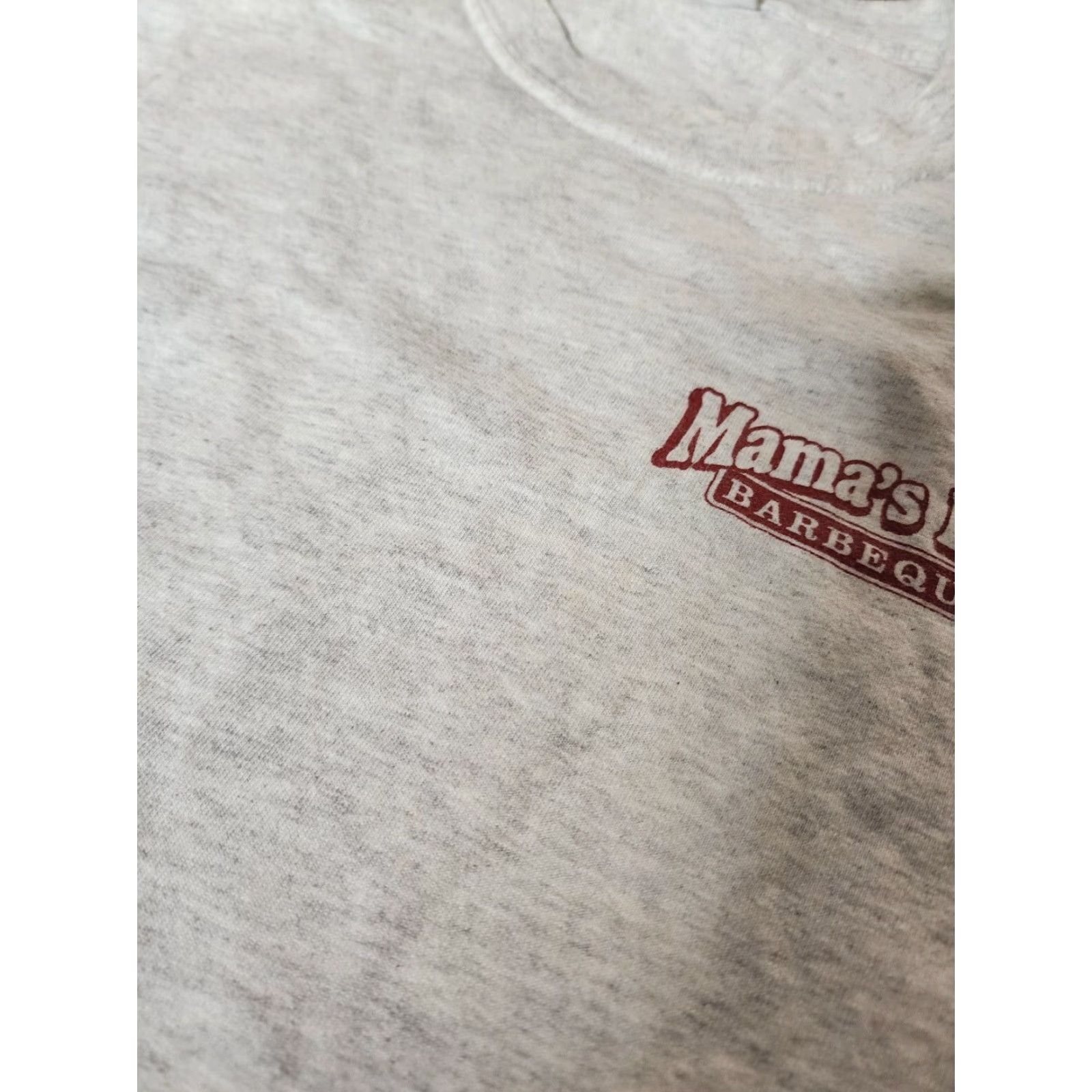 Gildan Gildan Mens XL Double Sided Graphic Print BBQ T Shirt Gray Distressed Short Sleeve Size US XL / EU 56 / 4 - 4 Thumbnail