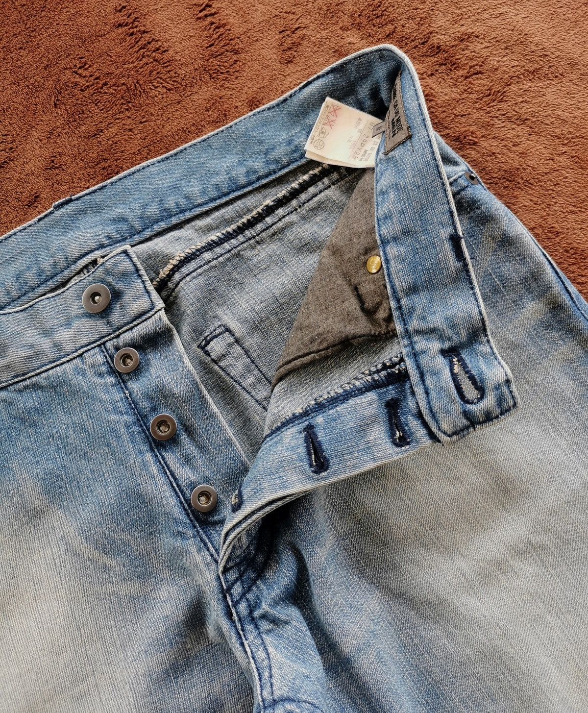 Japanese Brand Cowhide Leather Comme Ca Du Mode Japan Denim Jeans Size US 32 / EU 48 - 5 Thumbnail