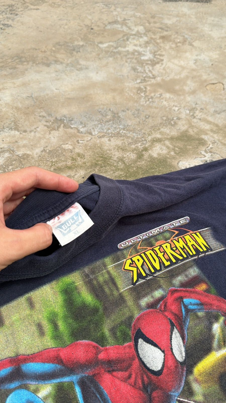 Marvel Comics × Vintage Spiderman Vintage 00s Front Hit Blue Tee Size US XL / EU 56 / 4 - 6 Thumbnail