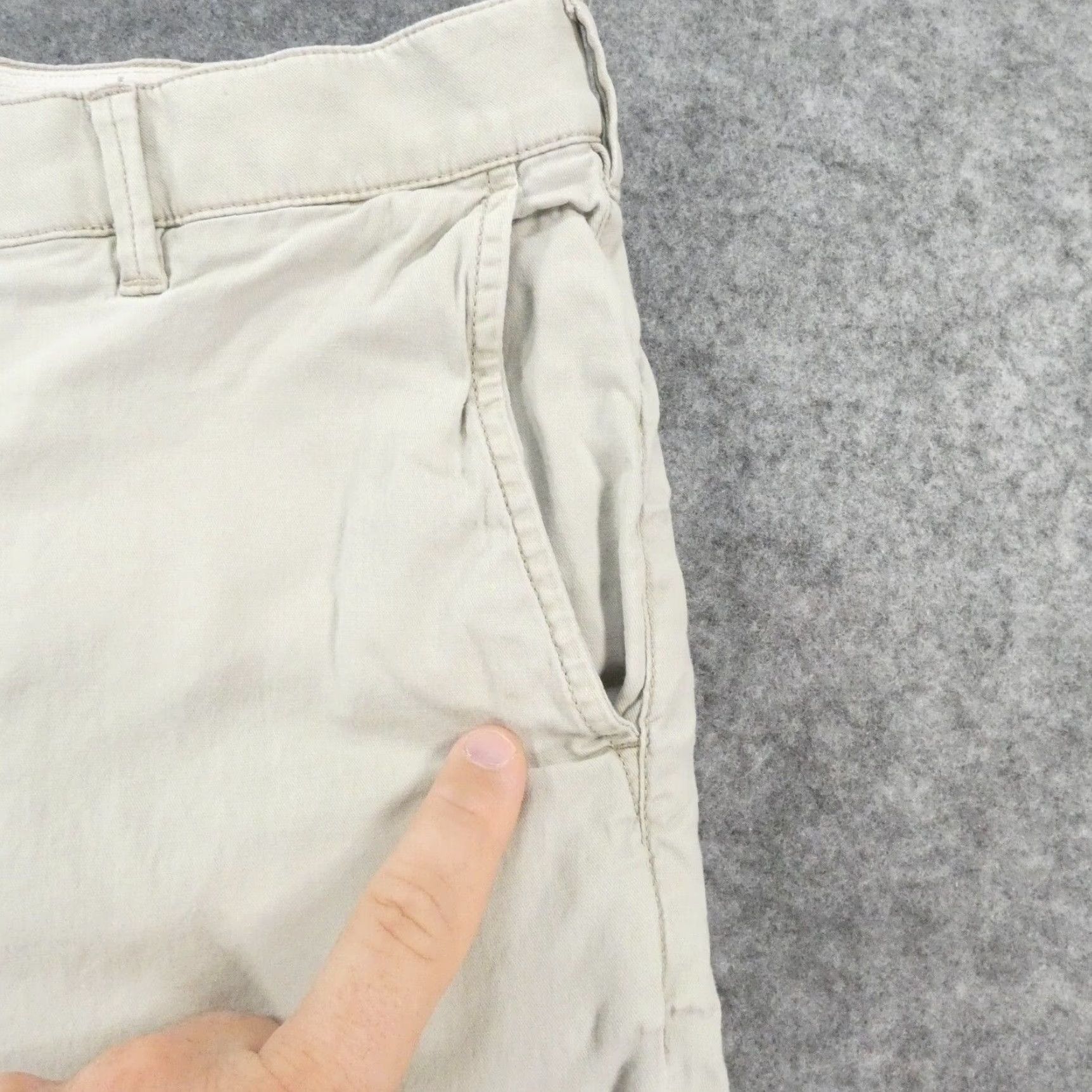 Faherty Faherty Shorts Mens 35 Chino Flat Front Beige Casual Preppy Size US 35 - 6 Thumbnail