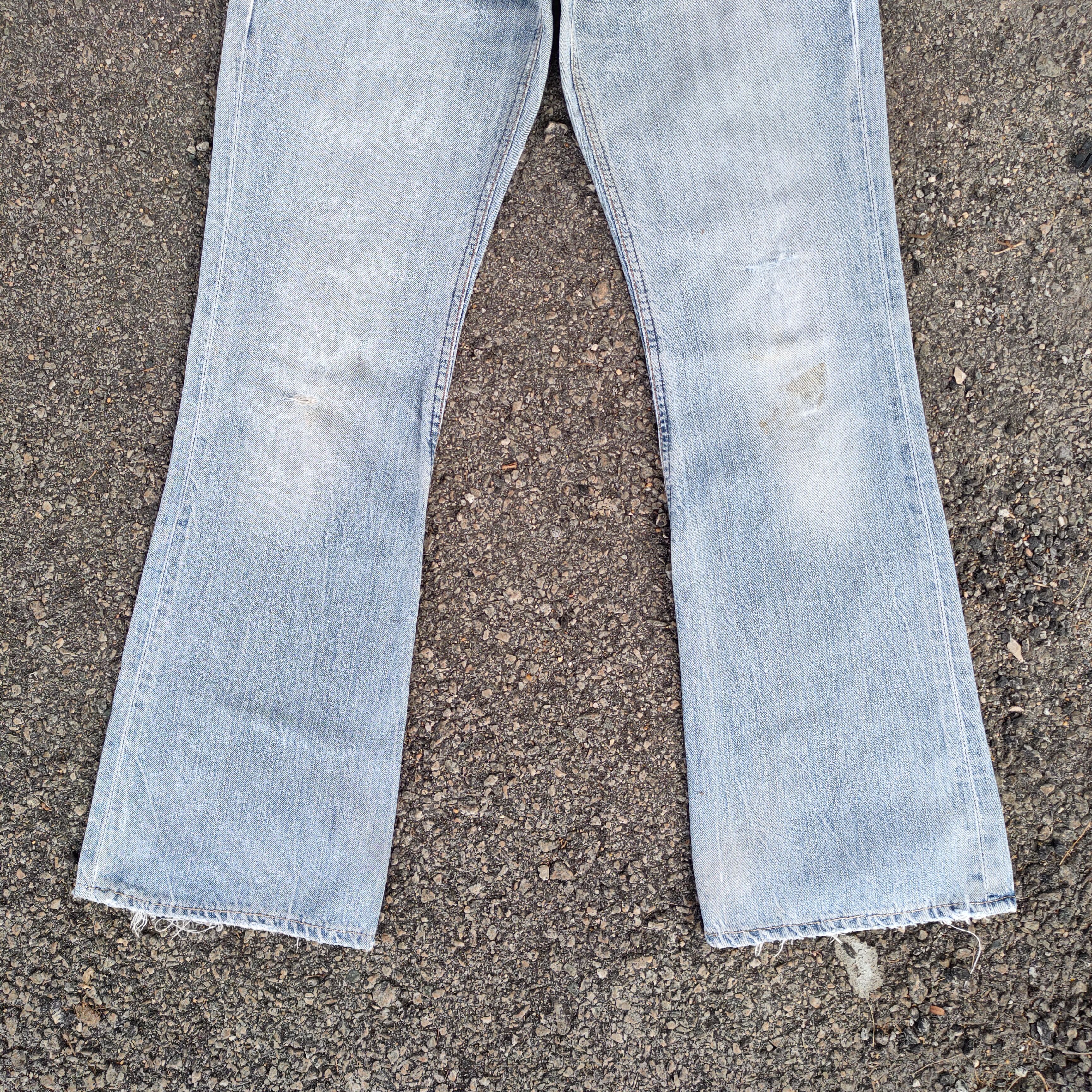 Edwin FLARE VINTAGE EDWIN FADED RIPPED JEANS DENIM PANTS Size US 30 / EU 46 - 4 Thumbnail
