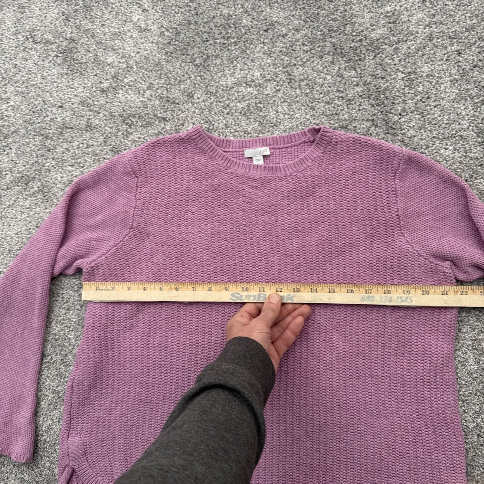 Other J Jill Sweater Women Large Pastel Dainty Knit Grandmacore Size L / US 10 / IT 46 - 3 Thumbnail