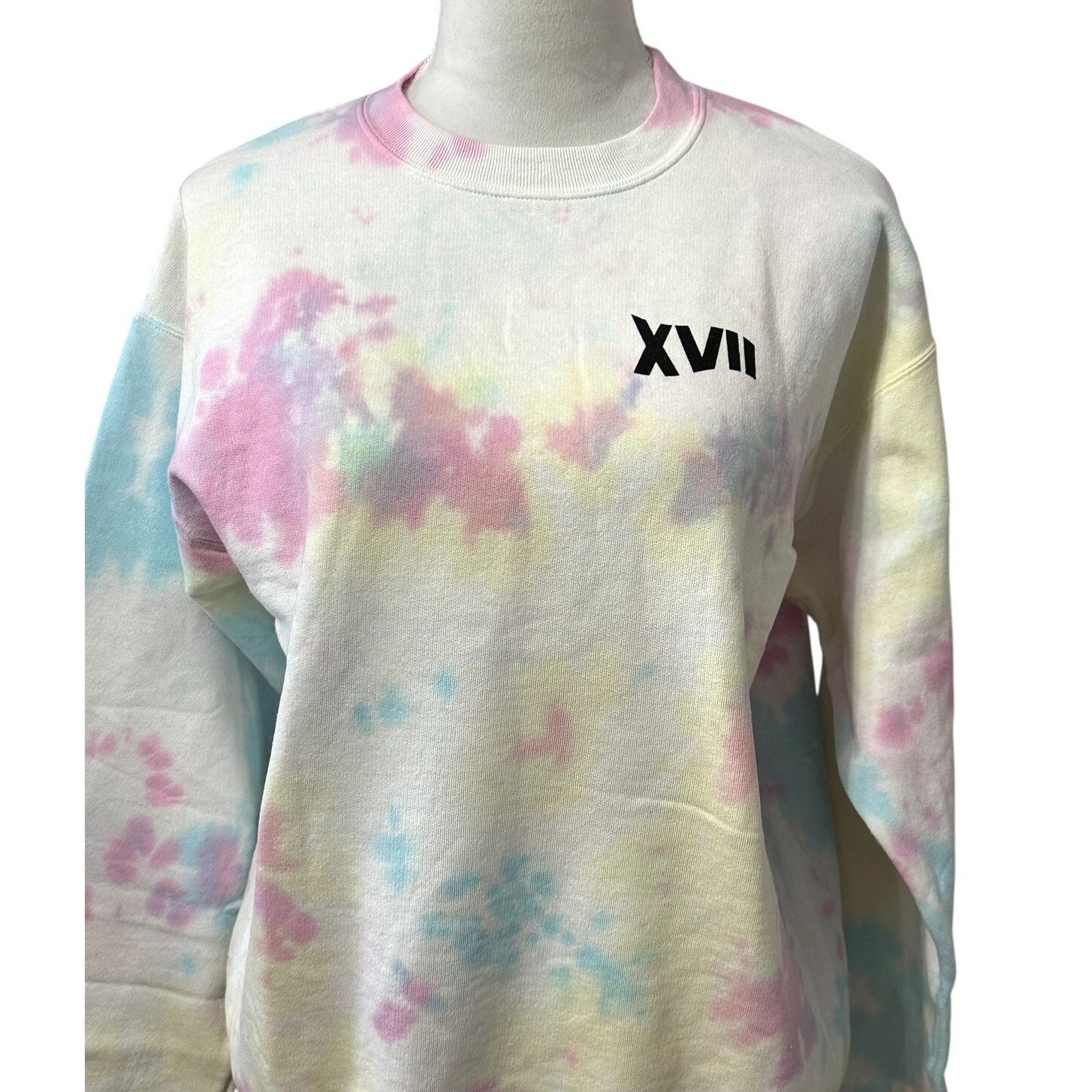 Hanes Hanes Tie Dye Sweatshirt Ribbed Cuffs Cotton Multicolor M Size M / US 6-8 / IT 42-44 - 2 Thumbnail