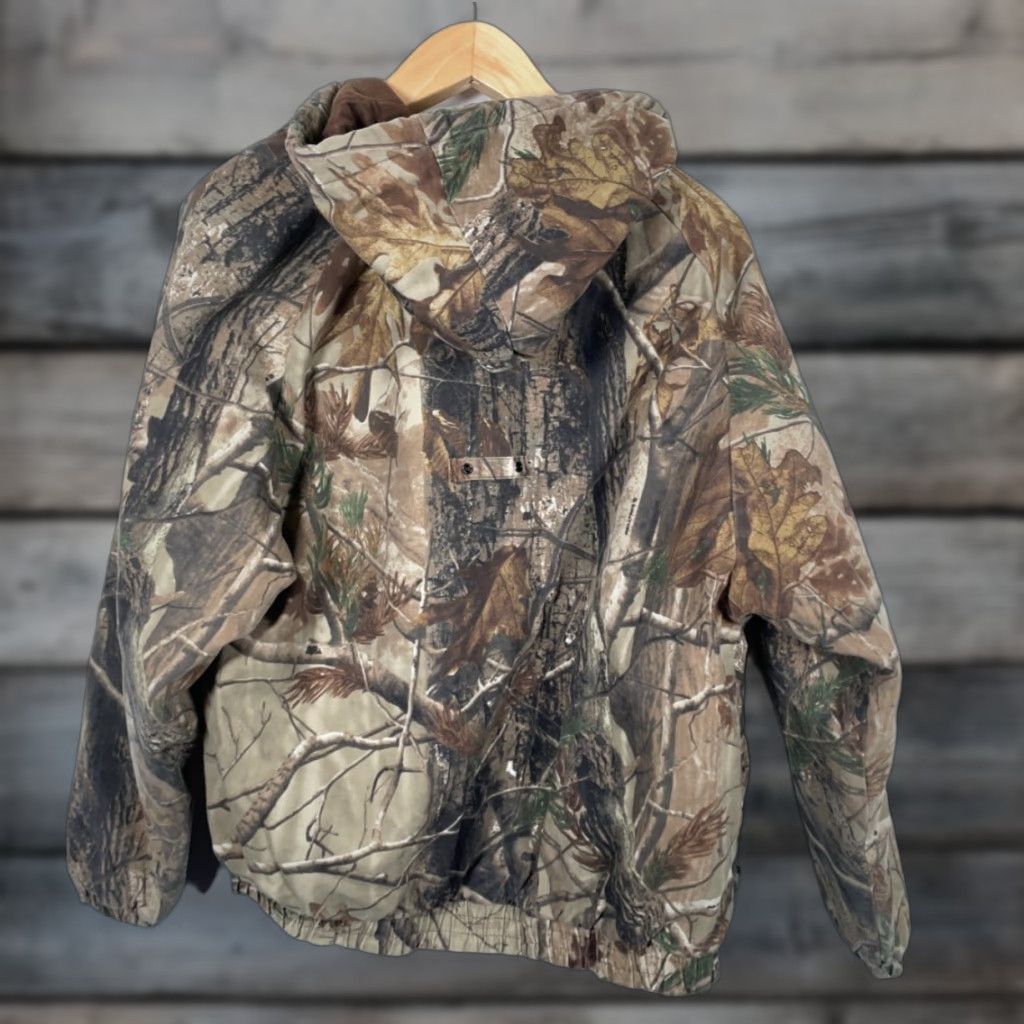 Russell Athletic VINTAGE Russell Outdoors Jacket Camouflage Bomber XL Brown Green Zip Men Size US XL / EU 56 / 4 - 1 Thumbnail