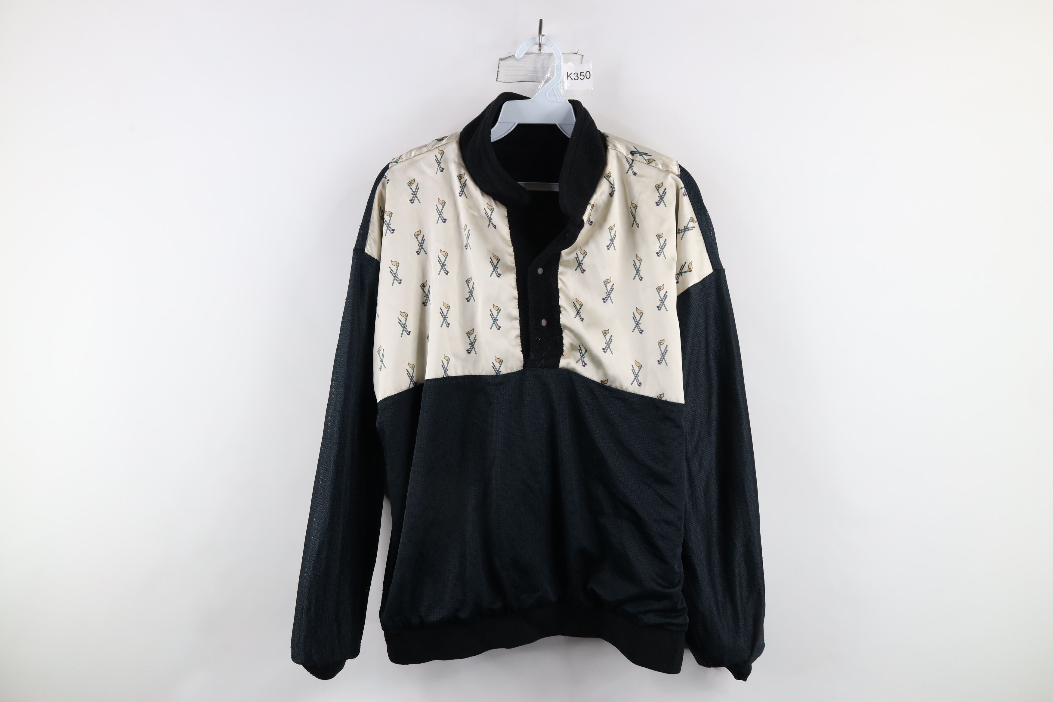 Vintage Vintage 90s Sun Mountain Golfleece Snap Button Sweater USA Size US L / EU 52-54 / 3 - 10 Thumbnail