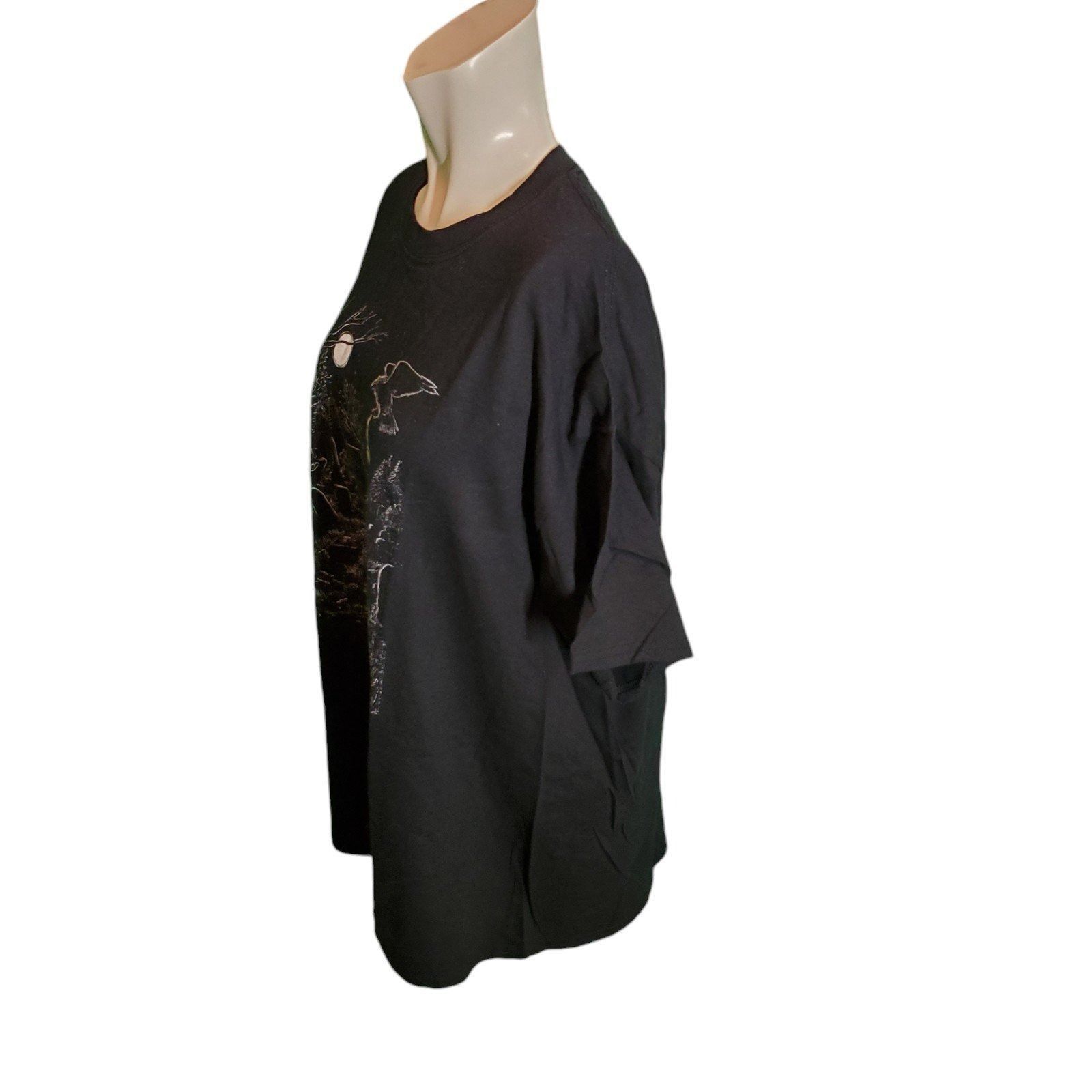Vintage HM Schilling Art Vintage Edgar Allen Poe Nevermore Gravyard Size US XL / EU 56 / 4 - 3 Thumbnail