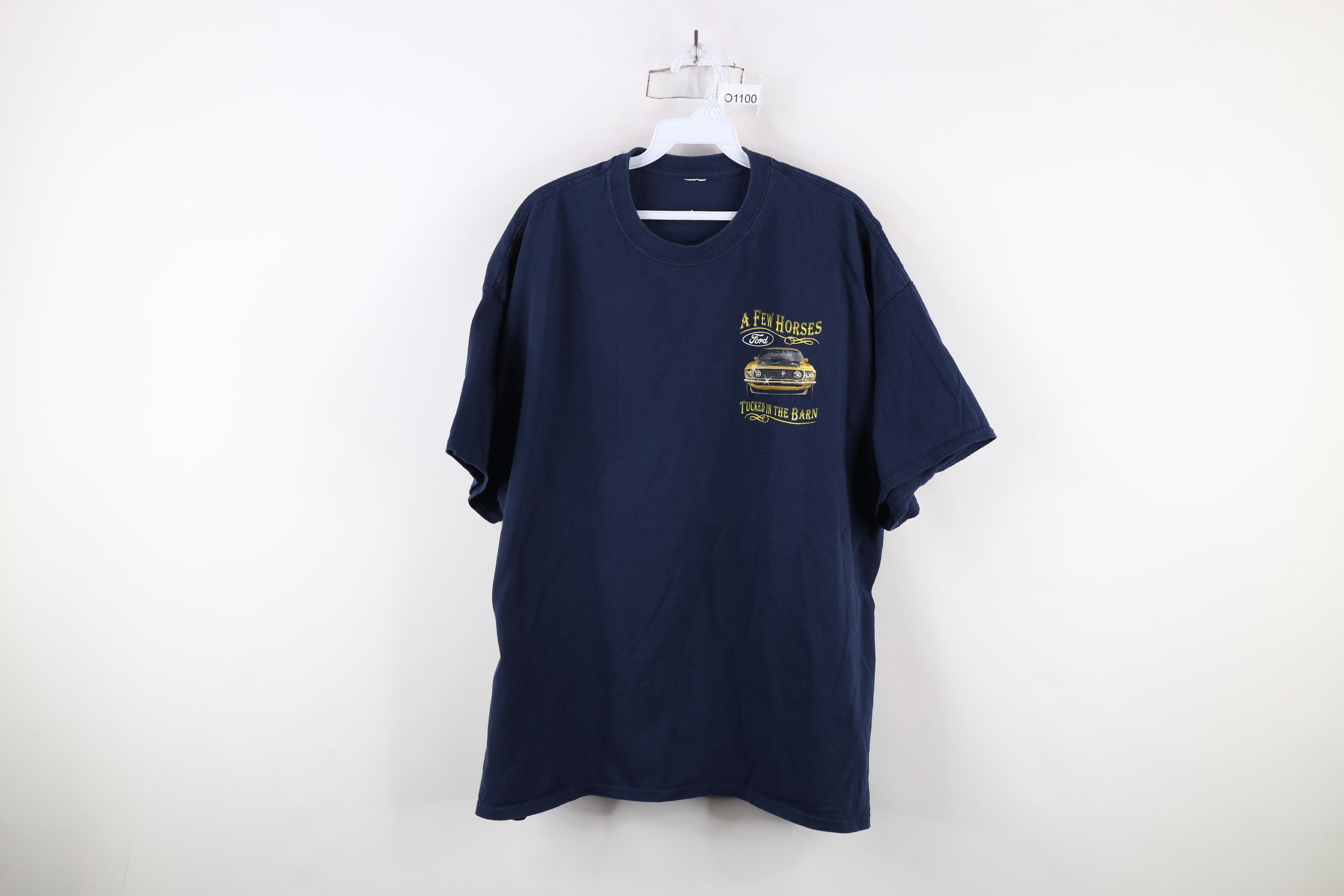 Vintage Vintage Horses Tucked In the Barn Ford Mustang Car T-Shirt Size US XXL / EU 58 / 5 - 1 Thumbnail