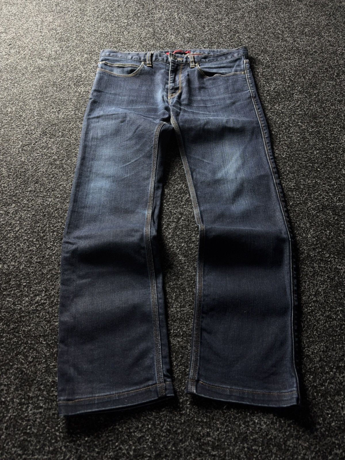 Luxury Hugo Boss Red Label Straight Fit Dark Wash Jeans