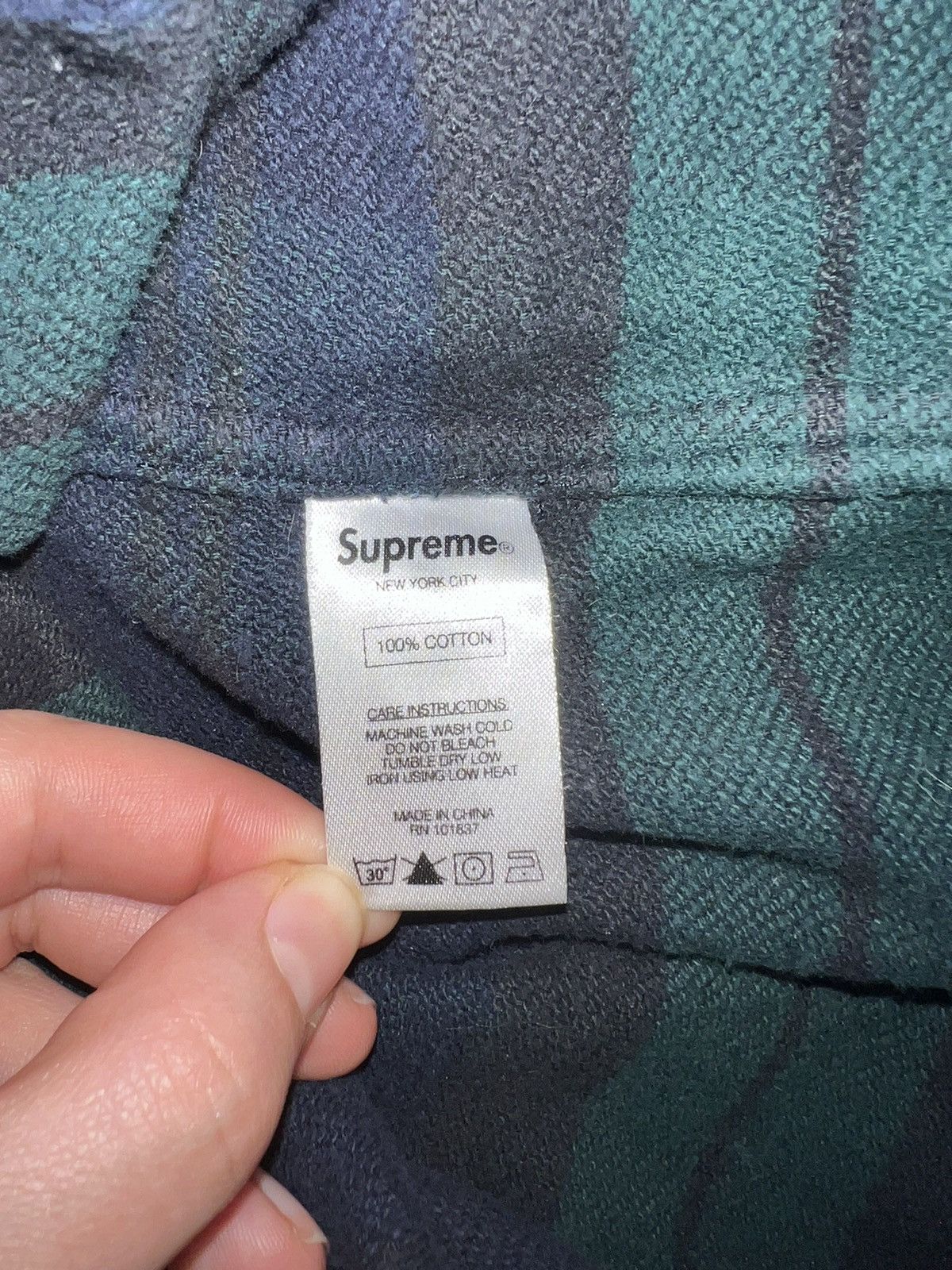 Supreme Supreme Plaid Quarterzip Flannel Green Size US S / EU 44-46 / 1 - 4 Thumbnail