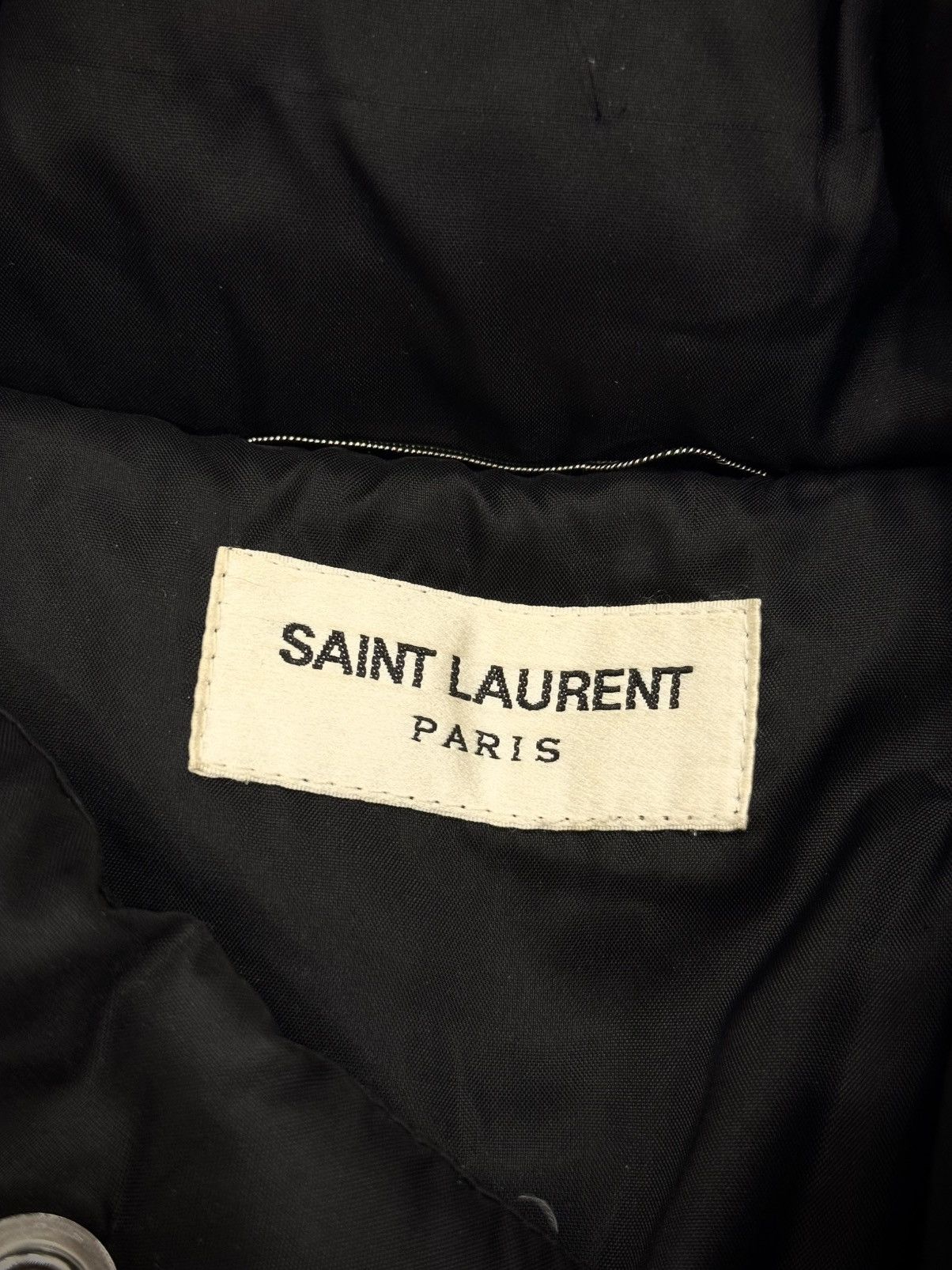 SAINT LAURENT ブラック 8ボタンウールPコート16way SAINT