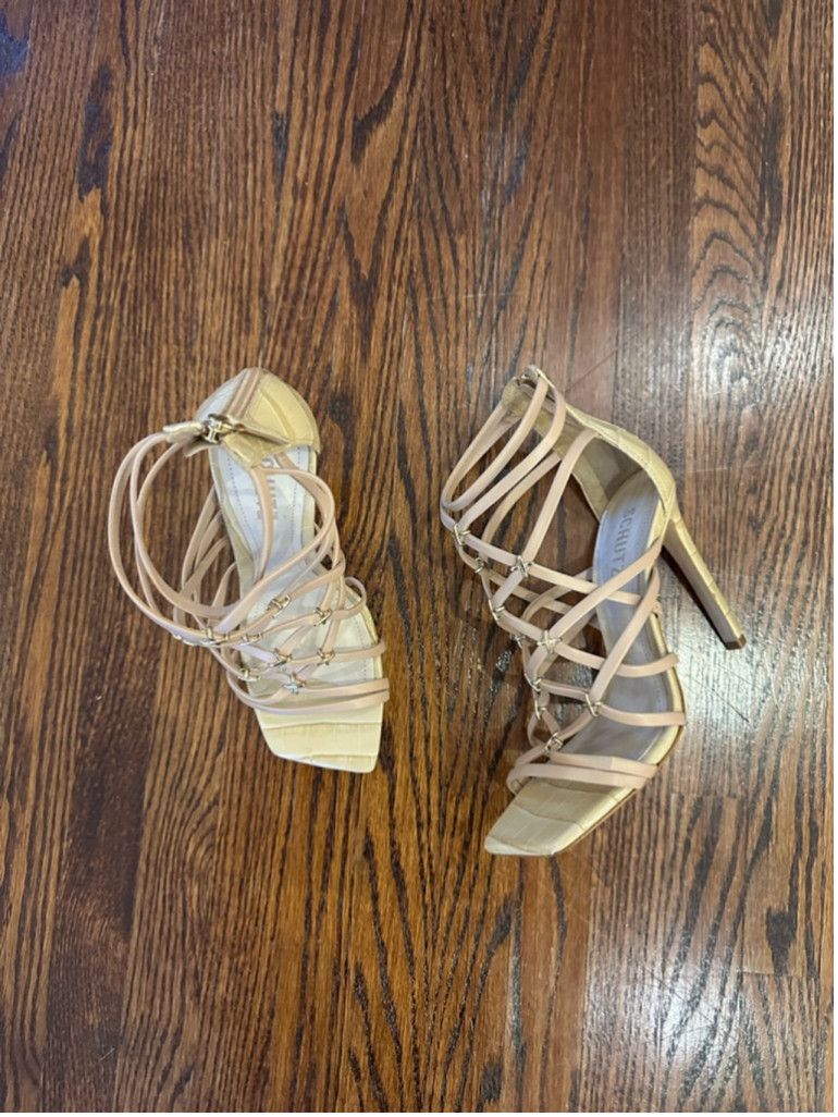 SCHUTZ Women's Schutz Heels Size 7.5B Light Wood Size US 7.5 / IT 37.5 - 1 Thumbnail