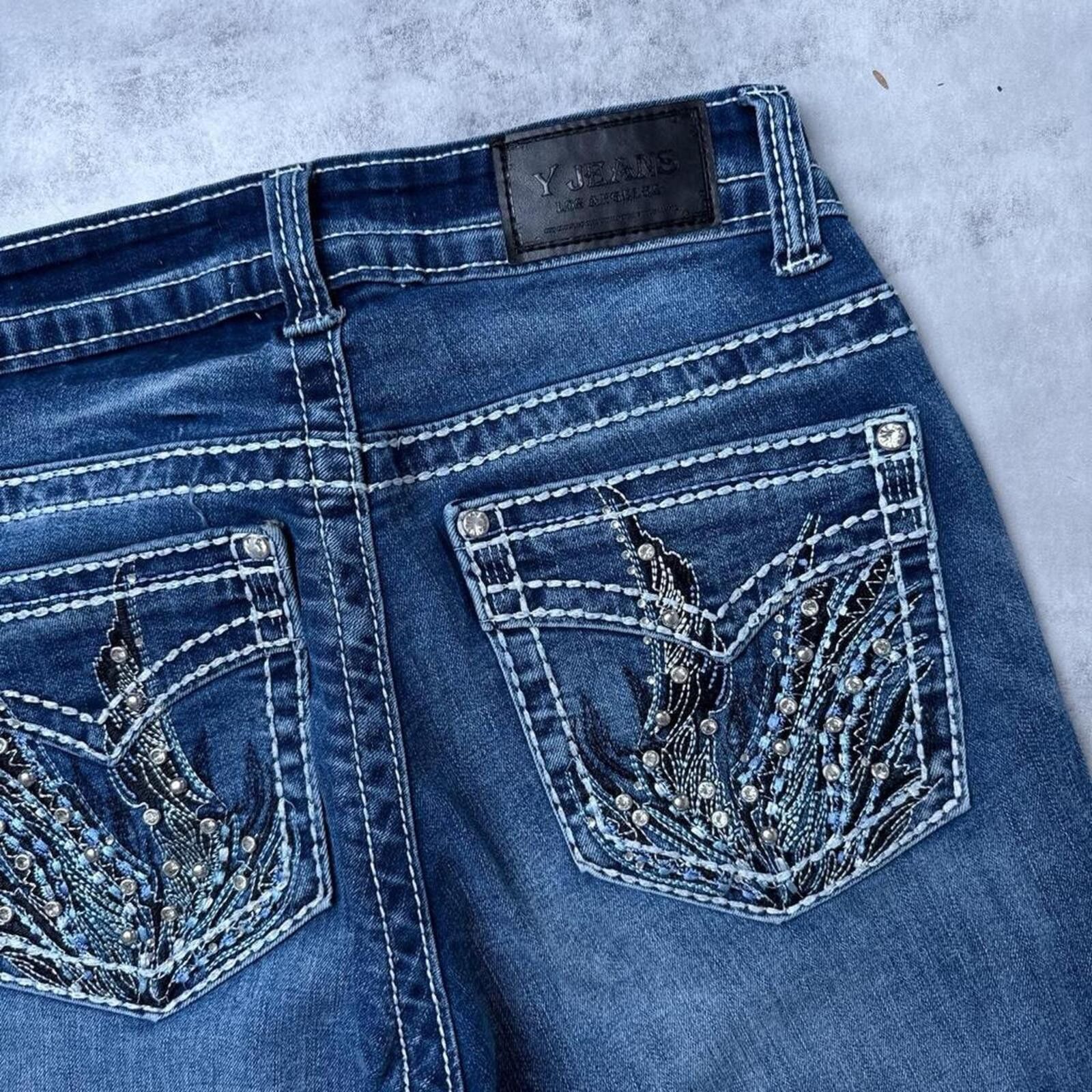 Other Y2K Y Jeans Flared Denim 00s Jeans Size 30" / US 8 / IT 44 - 5 Thumbnail