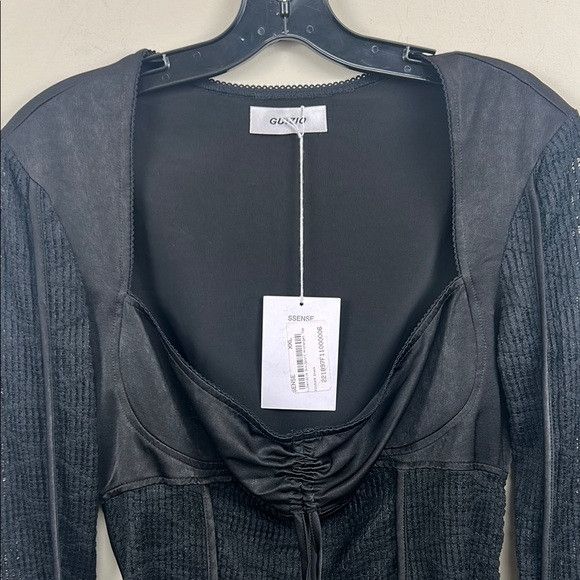 Guizio NEW SSENSE GUIZIO Swirl Archangel Top in Black Top XXL Size XXL / US 16-18 / IT 52-54 - 4 Thumbnail