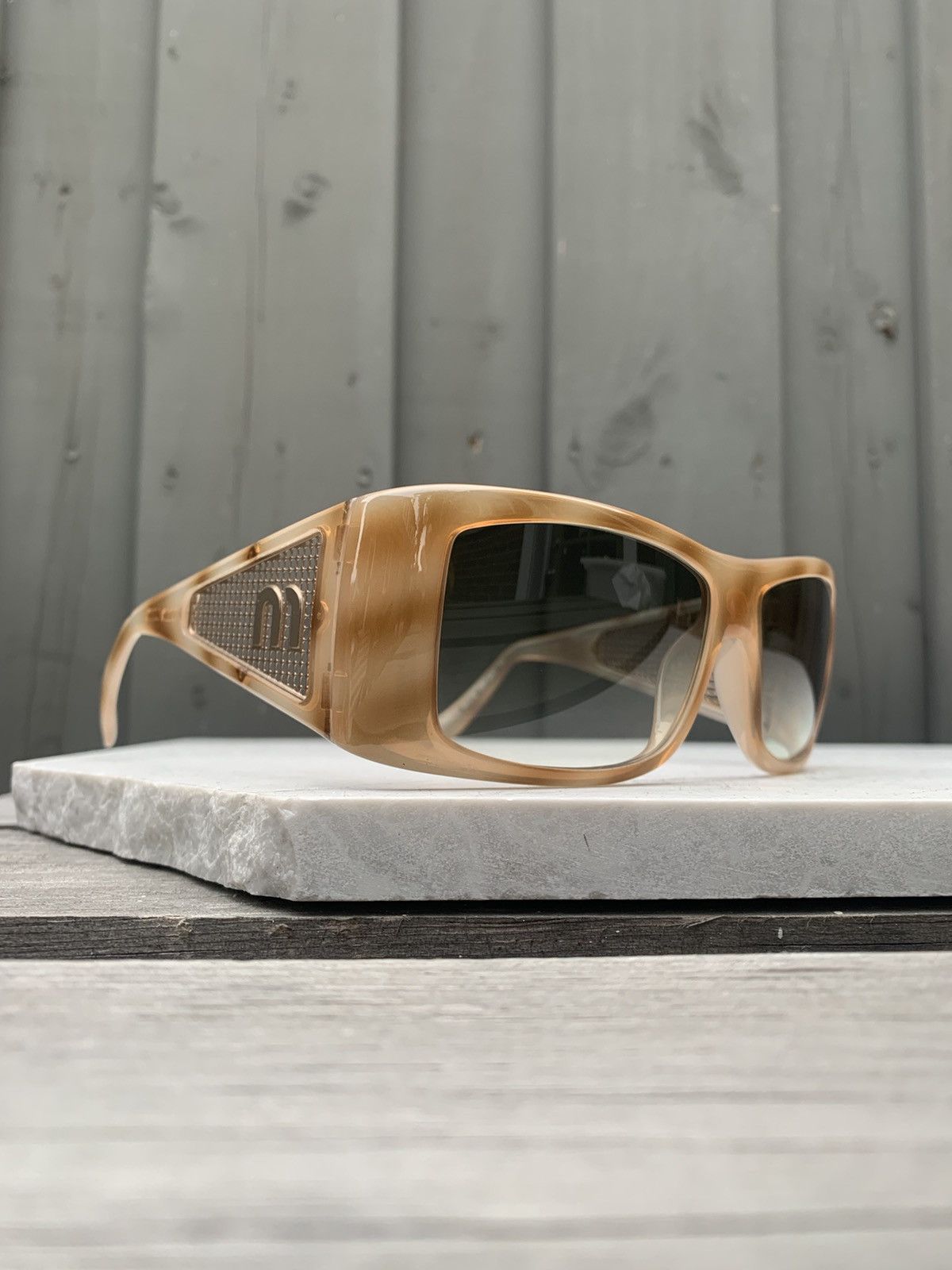 Miu Miu × Prada × Vintage MIU MIU Y2k Mask Sunglasses SMU11H | Grailed