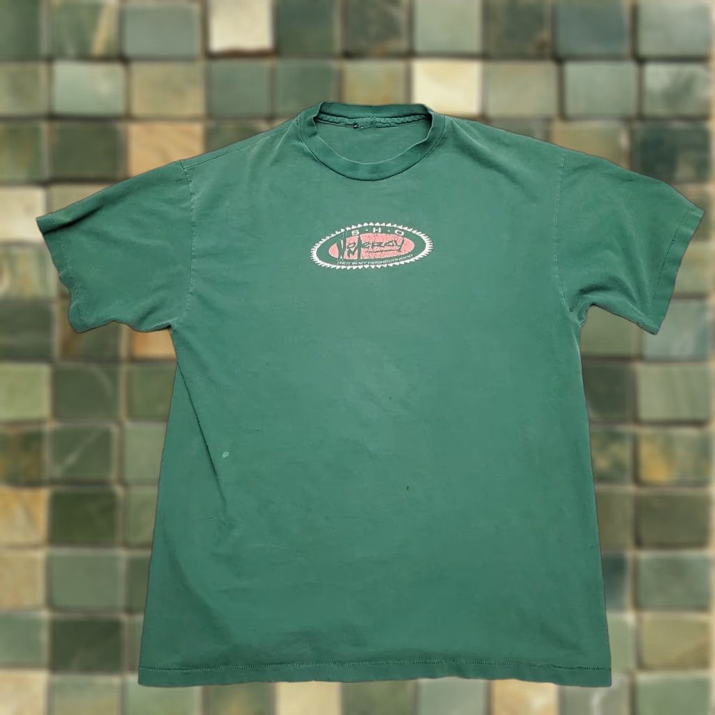 Vintage VINTAGE Sho No Mercy Shirt Men S Green Short Sleeve Crew Neck TEE USA Graphic Print Casual Shirt Size US S / EU 44-46 / 1 - 1 Thumbnail