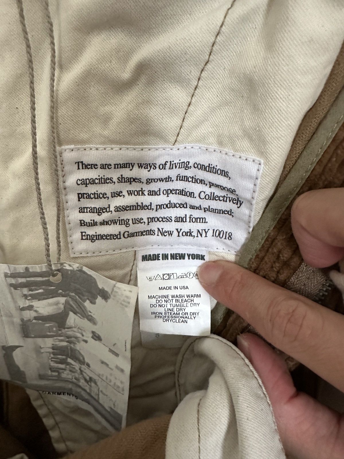 Engineered Garments Painter Pant Khaki Brown Cord Corduroy Size US 31 - 8 Thumbnail
