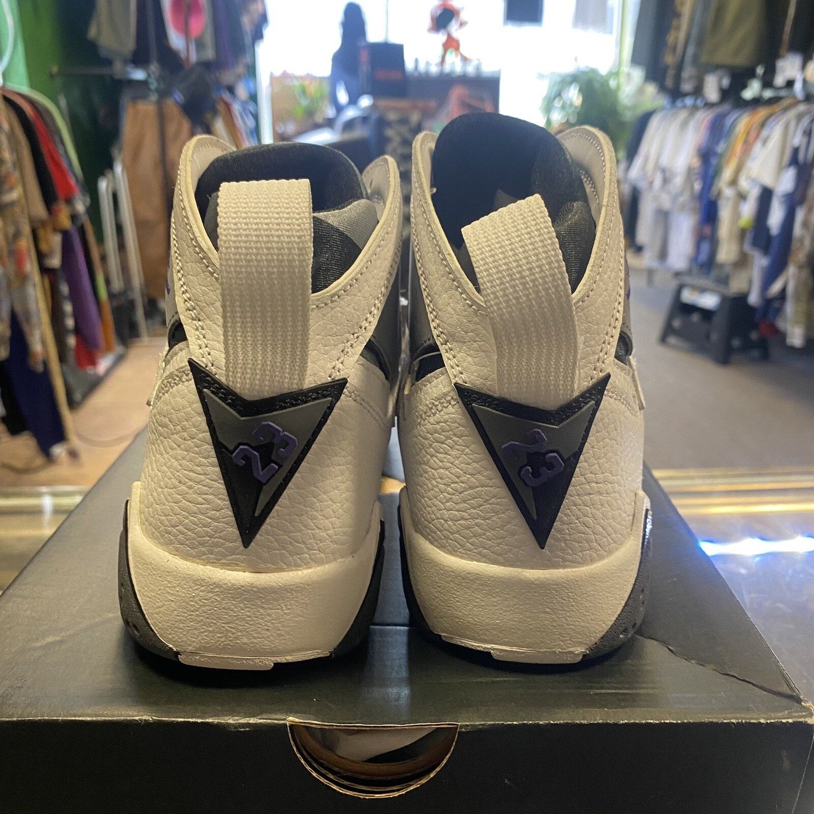 Jordan Brand Nike Air Jordan 7 Retro Flint DJ2777-100 2021 Youth Size 6Y Size US 6 / EU 39 - 6 Thumbnail