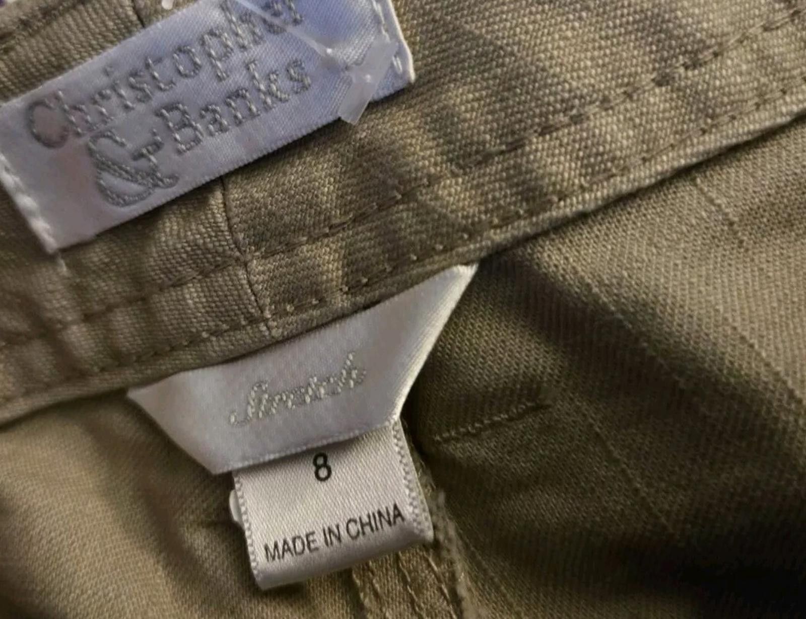 Other Chrisher & Banks Khaki Beige Cotton Maxi Skirt Stretch Long Size 30" / US 8 / IT 44 - 6 Thumbnail
