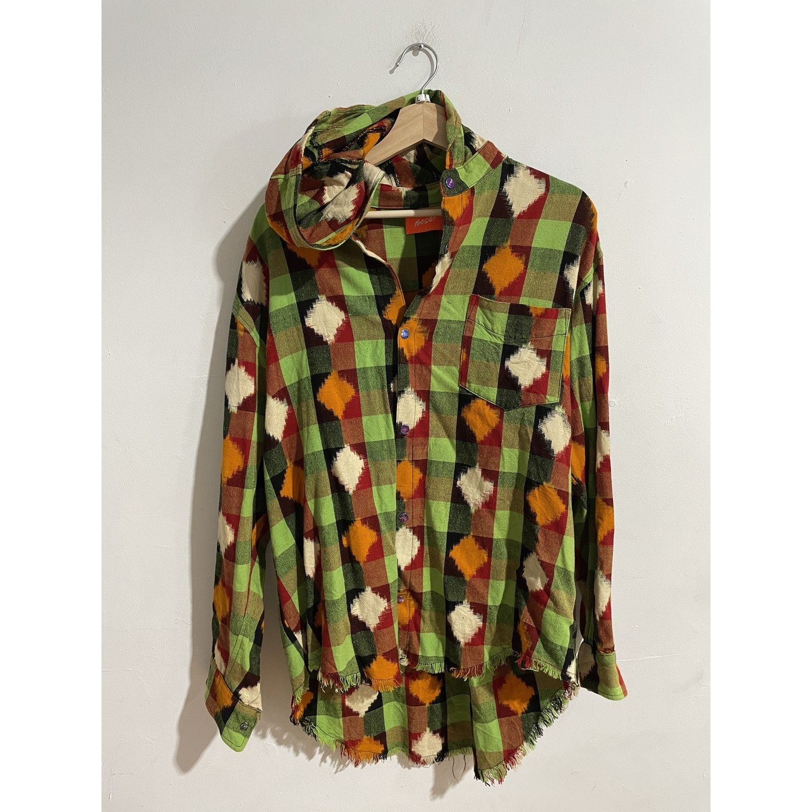 Bossi Sportswear BOSSI HOODED BUTTON UP FLANNEL SIZE LARGE PREOWNED Size US L / EU 52-54 / 3 - 1 Thumbnail