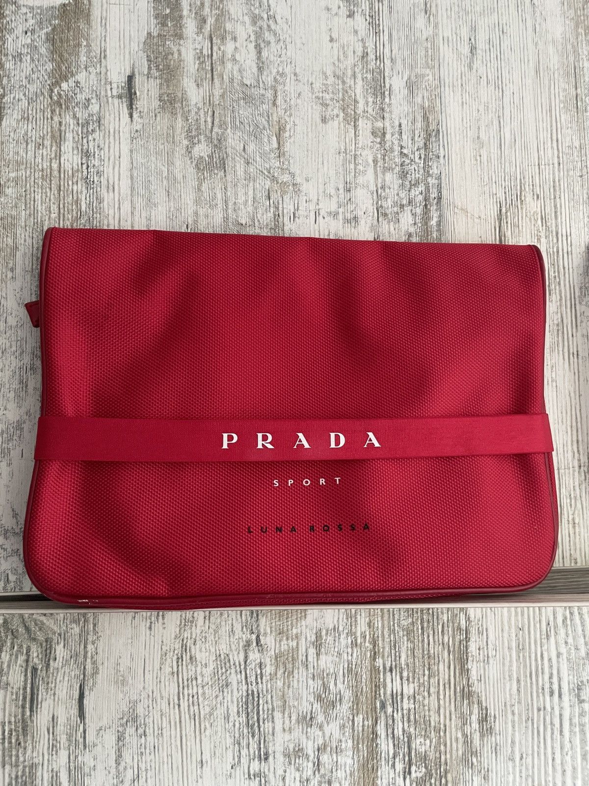Prada Prada Luna Rossa Sport Red Pouch Bag Grailed