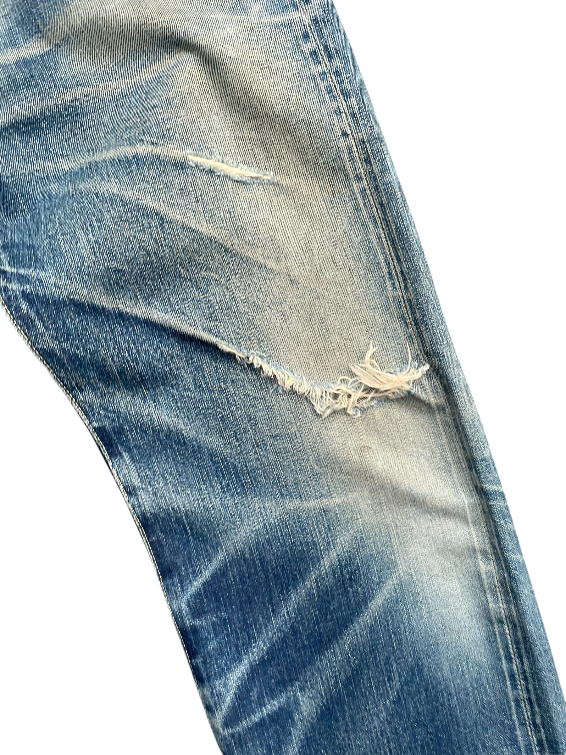 The Silver Stone Vintage Selvedge Silverstone Distresed Denim Size US 30 / EU 46 - 7 Thumbnail
