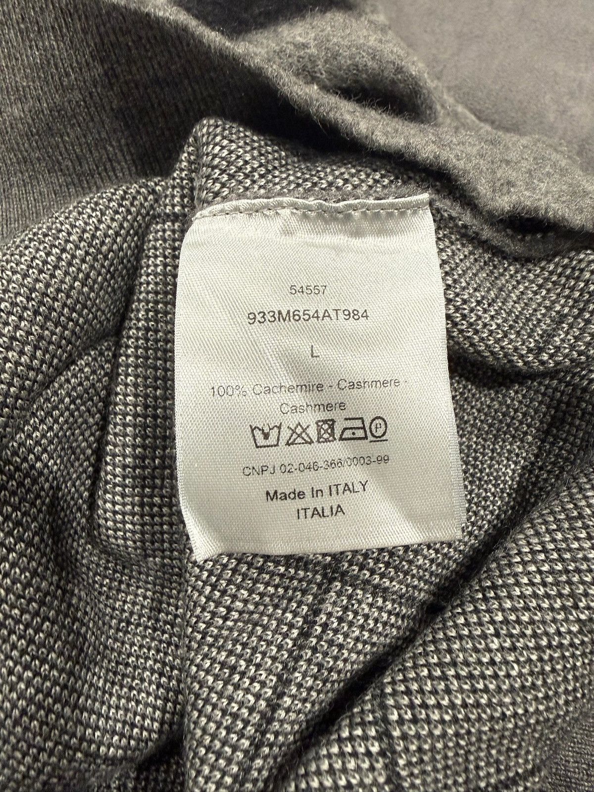 Dior Dior Grey Diamond Knit Sweater Size US L / EU 52-54 / 3 - 5 Thumbnail