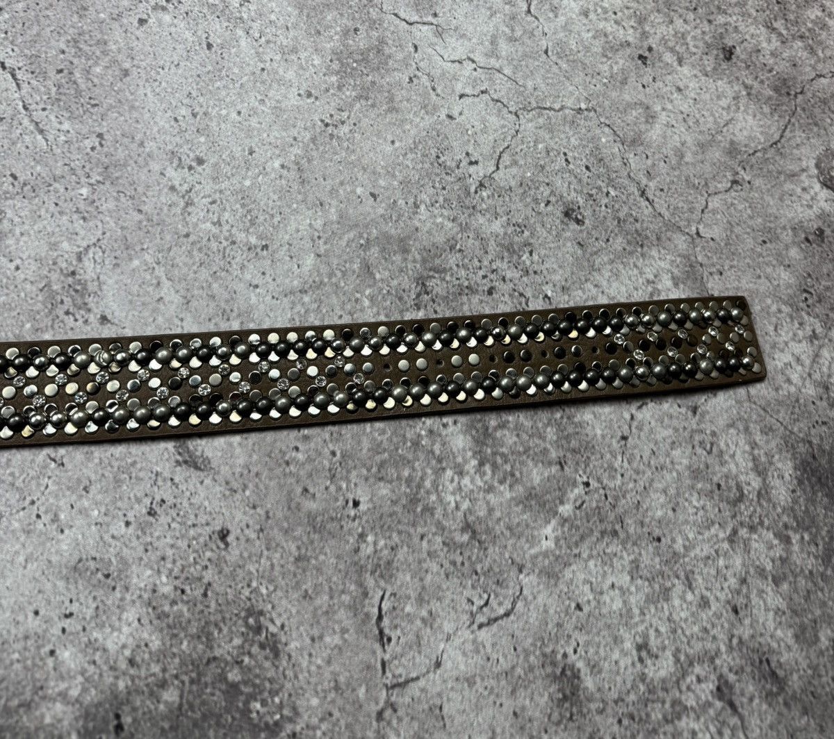 Japanese Brand 00ʼS NUMBER NINE STYLE JAPAN STUDDED Y2K BELT ARCHIVE BLACK Size ONE SIZE - 10 Thumbnail