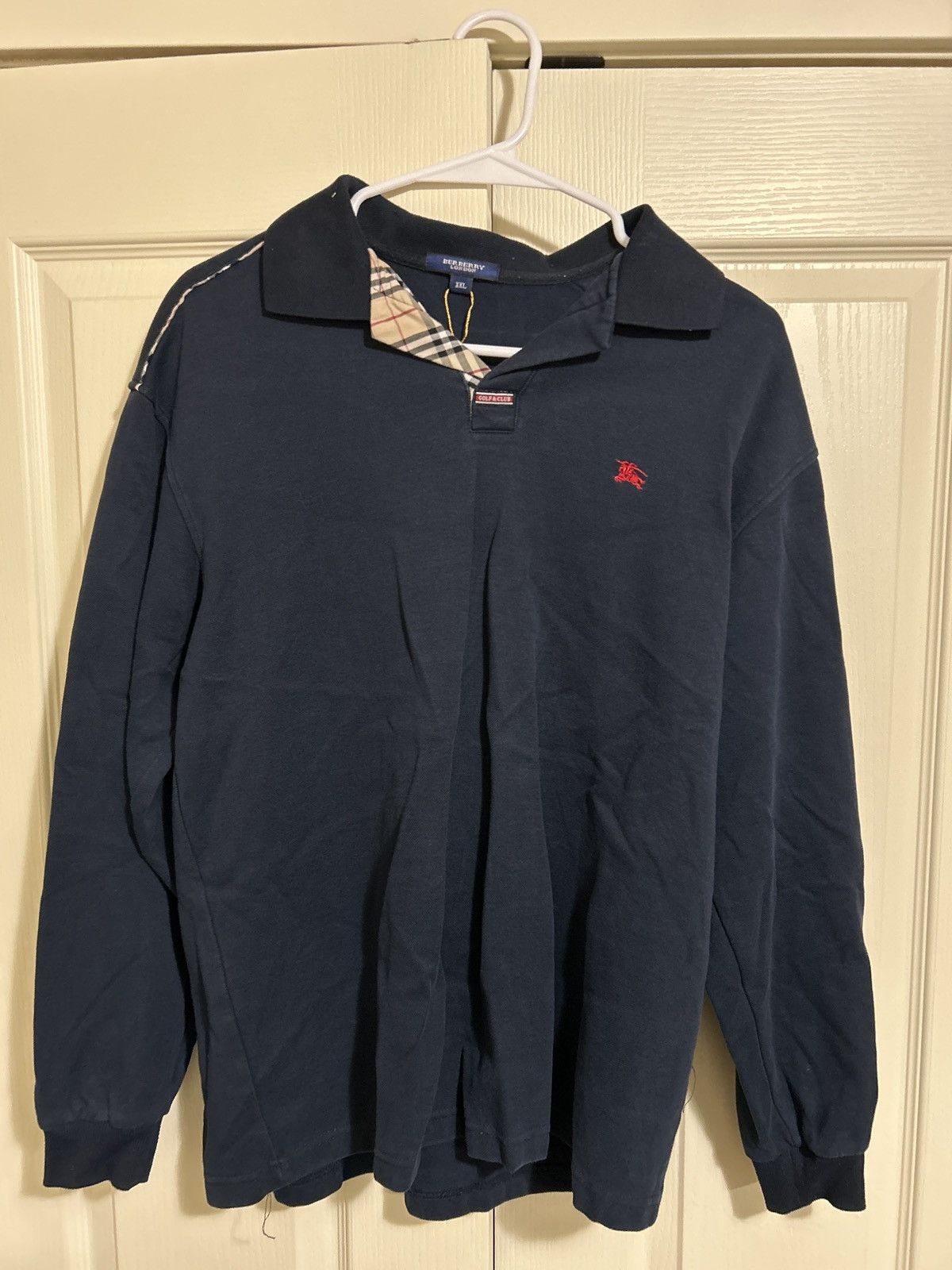 Burberry × Vintage Vintage Burberry London golf shirt Size US L / EU 52-54 / 3 - 1 Thumbnail