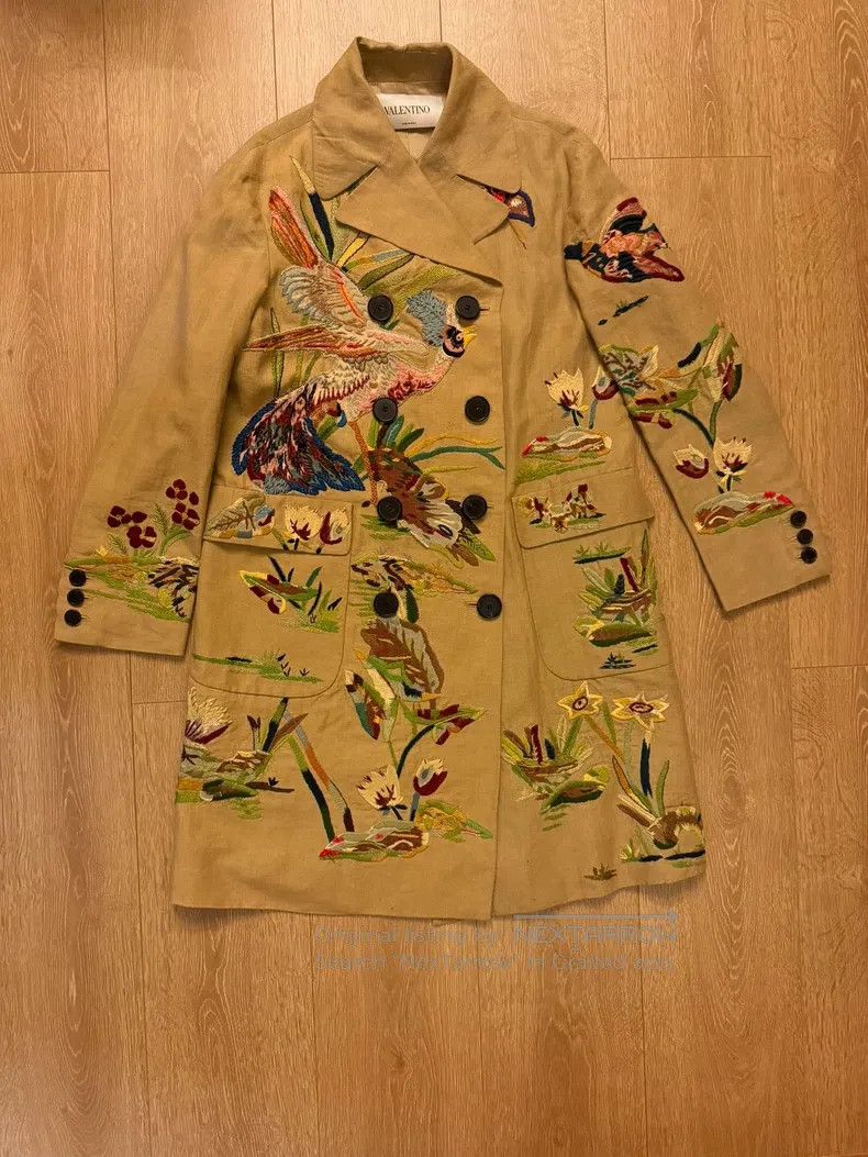 Valentino Valentino khaki coat Size S / US 4 / IT 40 - 1 Thumbnail