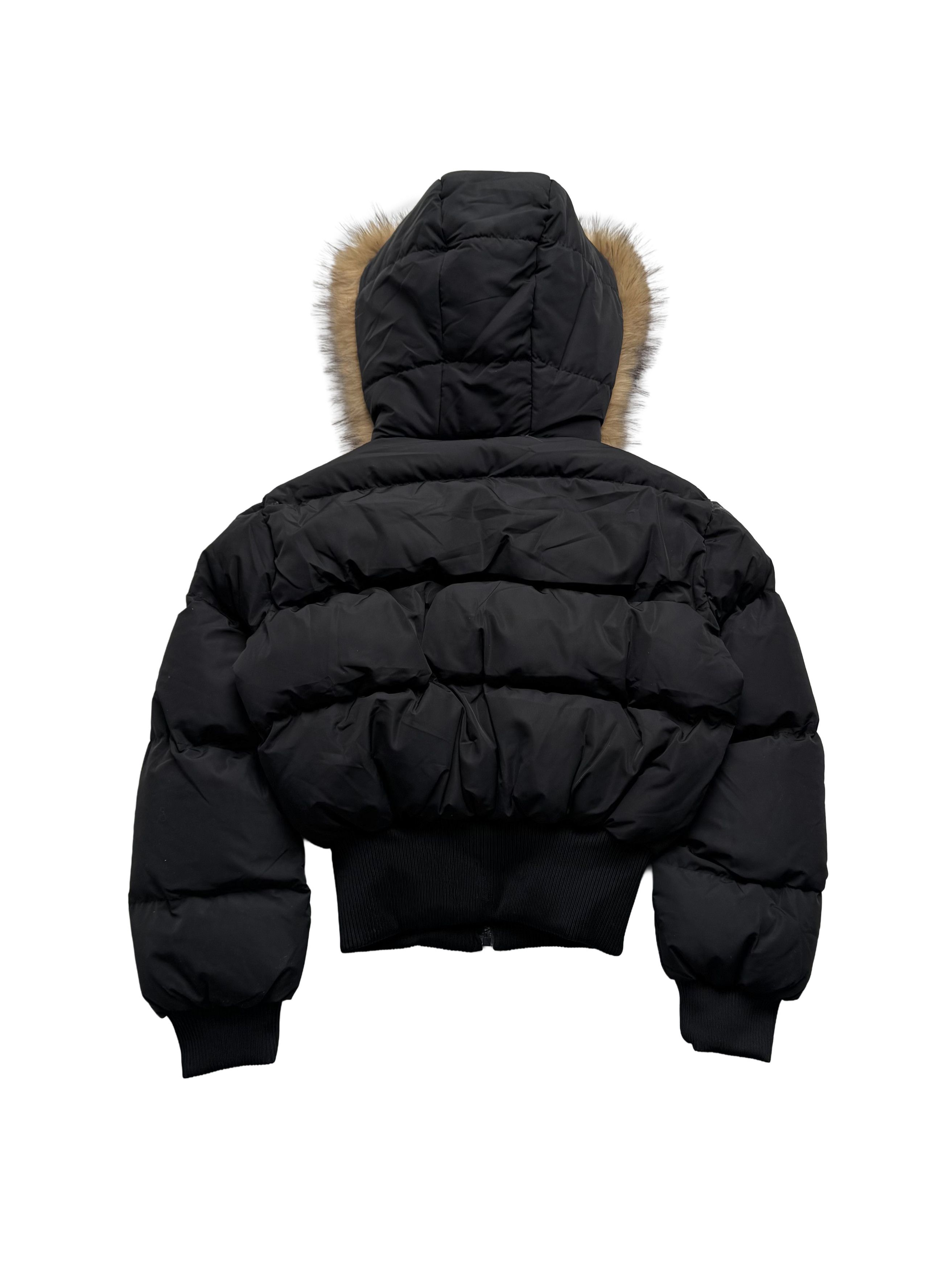 Vintage Vintage Cropped Jacket With Faux Fur Hood Size M / US 6-8 / IT 42-44 - 9 Thumbnail