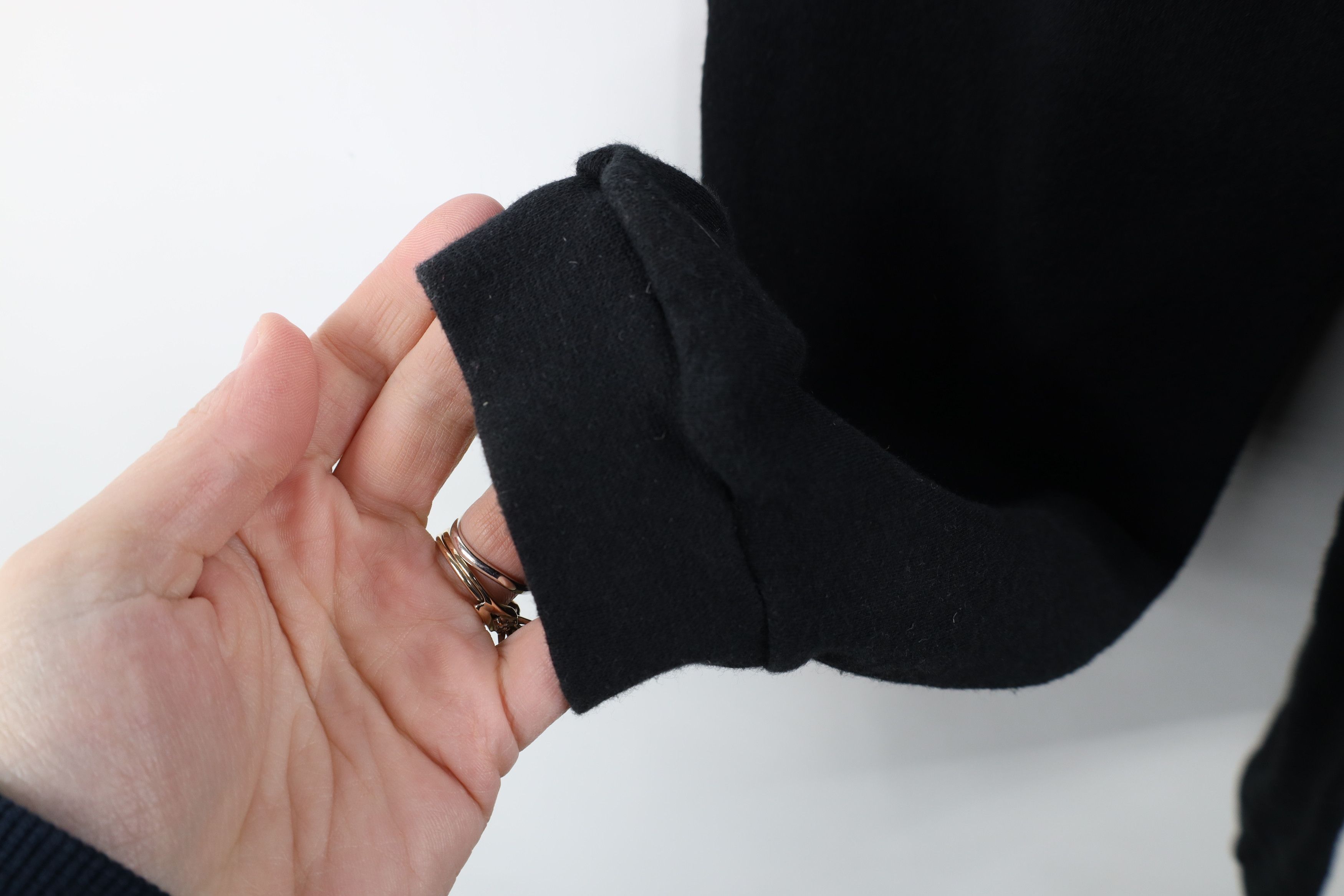 Vintage Vintage 90s Streetwear Blank Turtleneck T-Shirt Black Cotton Size US M / EU 48-50 / 2 - 5 Thumbnail