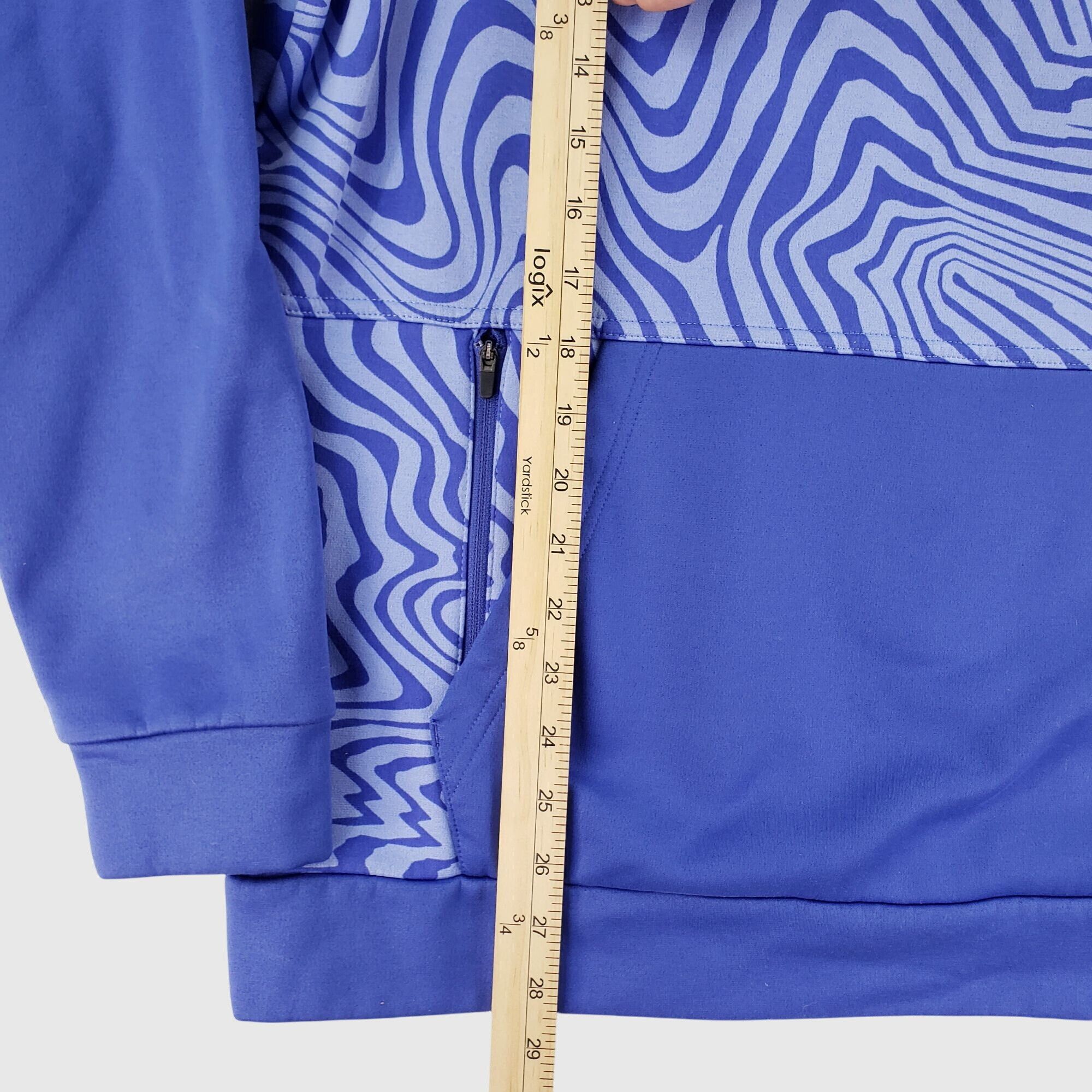 Nike Nike Dri Fit Hoodie Swirl Zebra Print Zip Pocket Thermal M Size US M / EU 48-50 / 2 - 6 Thumbnail