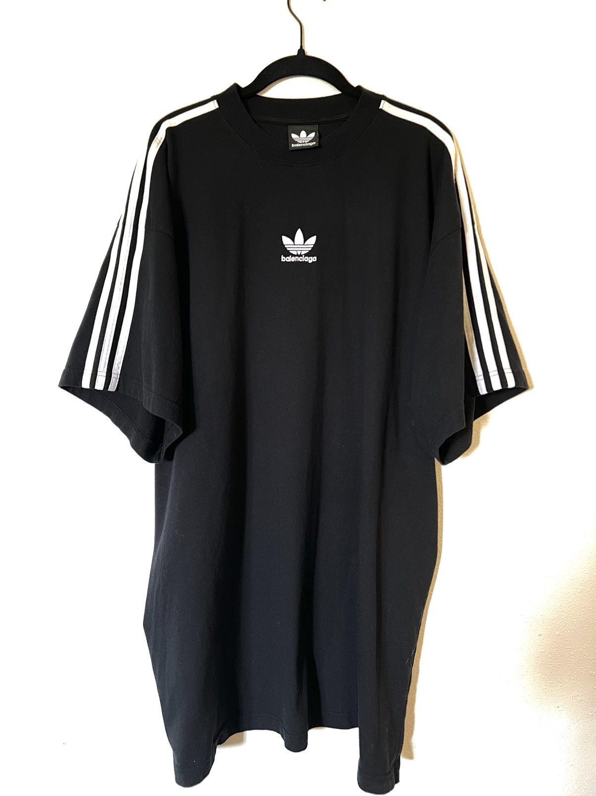 Image of Balenciaga X Adidas Tshirt in Black, Men's (Size XL)