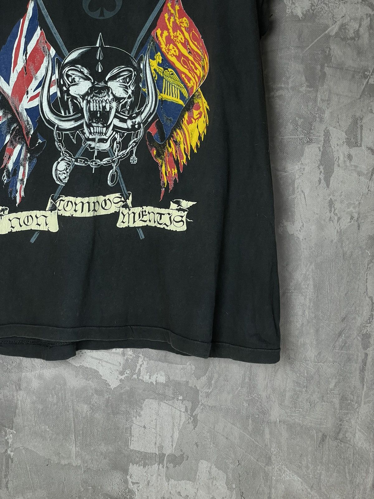 Band Tees × Vintage Motorhead Crazy 1991 Cutoff Lemmy Tour Single stich Tee Size US M / EU 48-50 / 2 - 7 Thumbnail