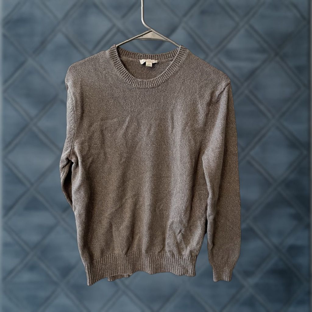 Gap Gap Crew Neck Sweater Women Solid Long Sleeve Small Gray - Basic Knit Top, Gap Brand, Women's Sweater Shirt, Size S, Gray, Regular Fit Size S / US 4 / IT 40 - 1 Thumbnail