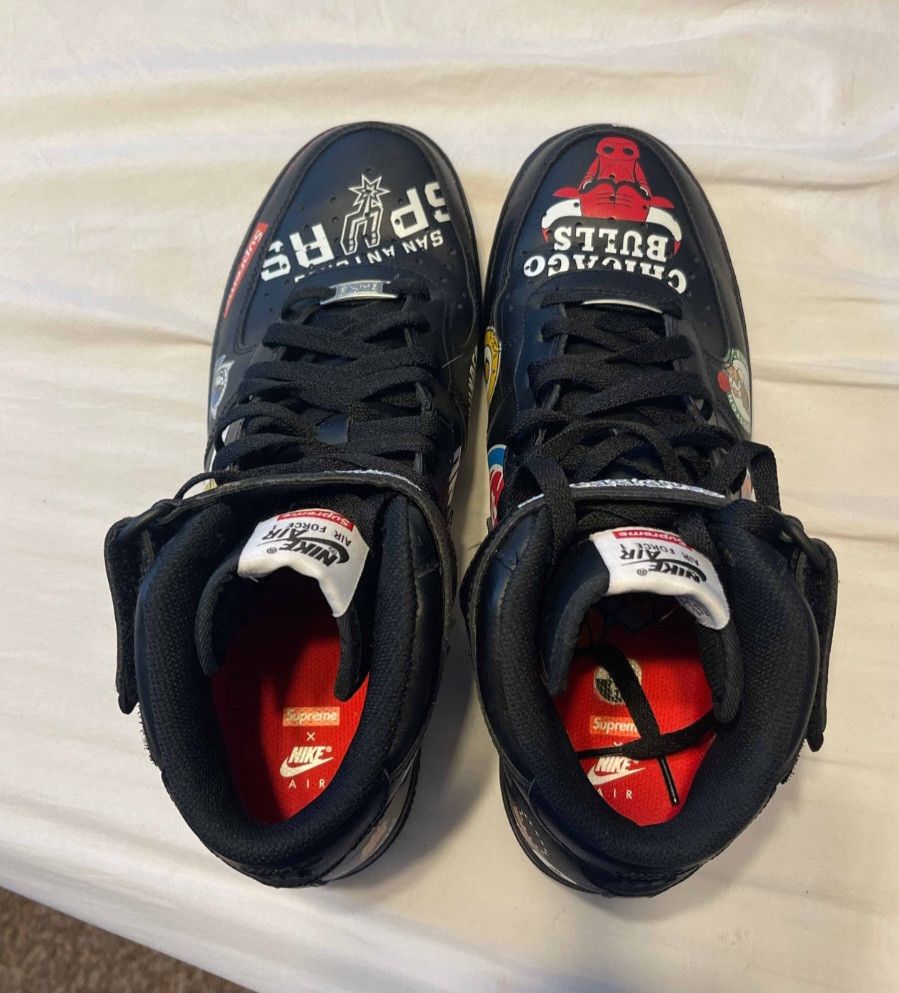 Nike × Supreme Supreme x NBA x Nike Airforce 1 Mid 07 Size US 11 / EU 44 - 4 Thumbnail
