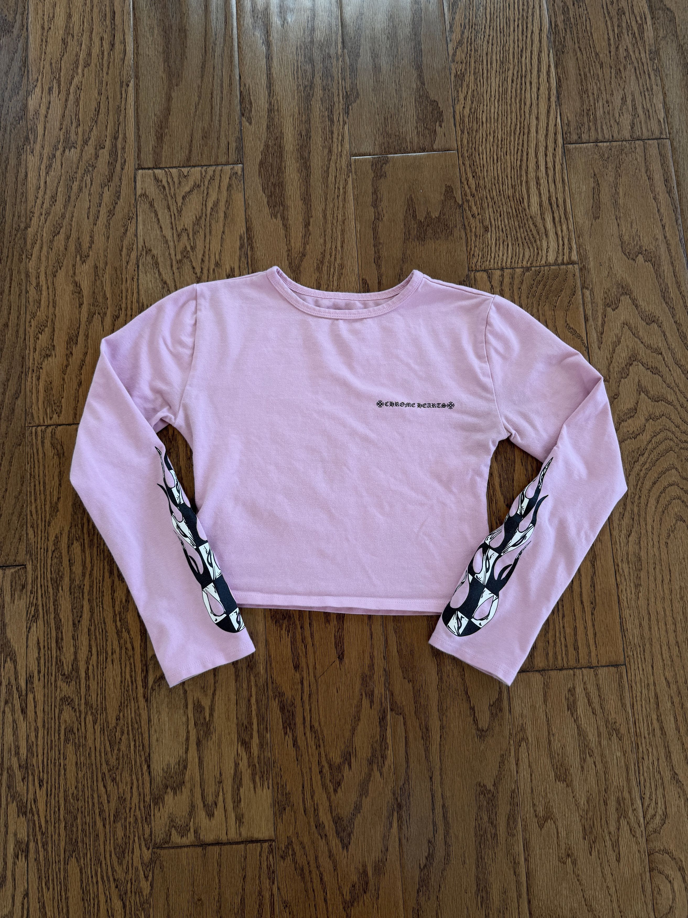 Chrome × Hearts Matty Boy Sick Heart ロング クロップトップ Chrome Hearts x Matty Boy Sick Hearts Logo Long Sleeve Tee