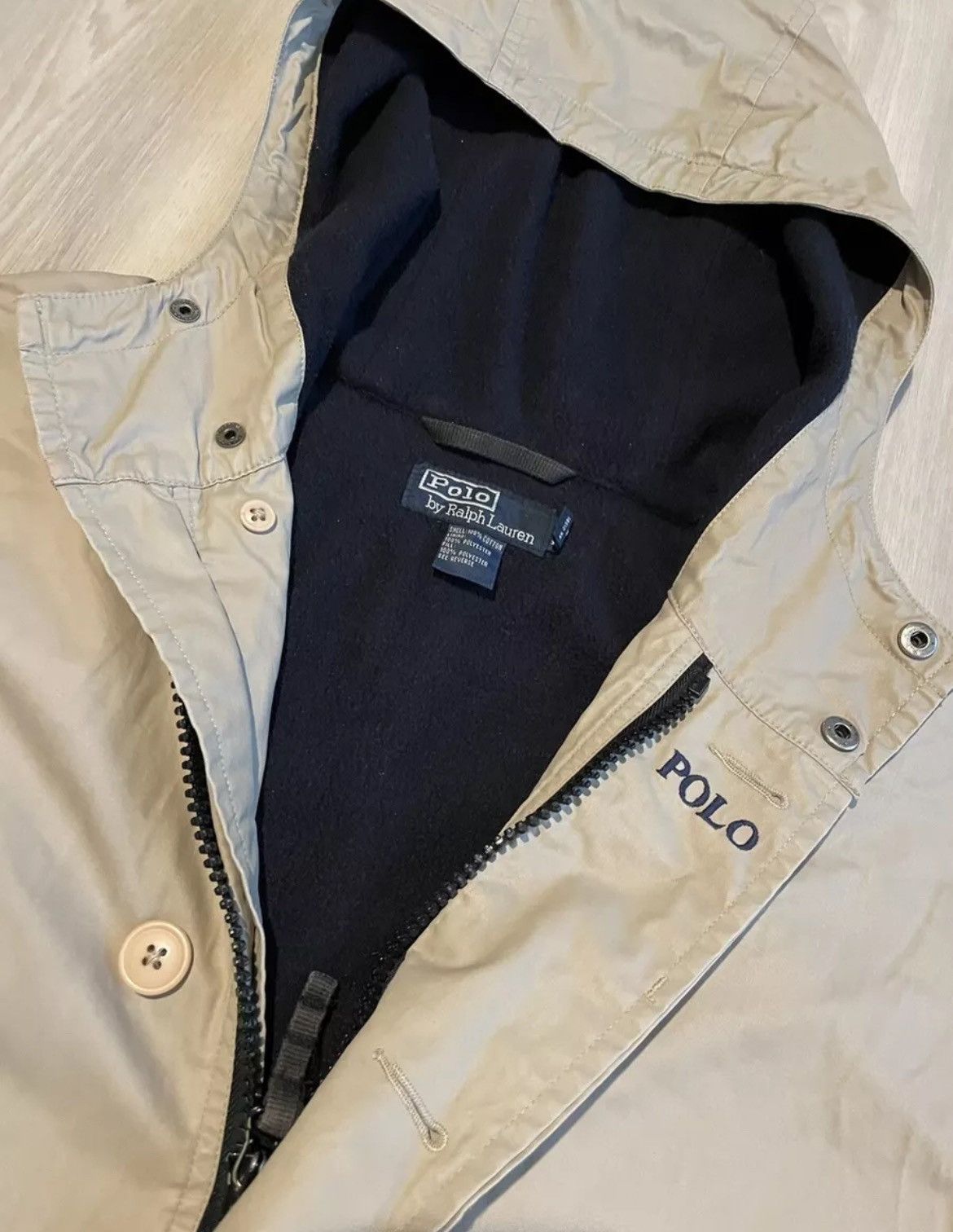 Designer × Polo Ralph Lauren × Vintage Vintage Polo Ralph Lauren Hooded Trench Coat Parka Sz Large Size US L / EU 52-54 / 3 - 2 Thumbnail