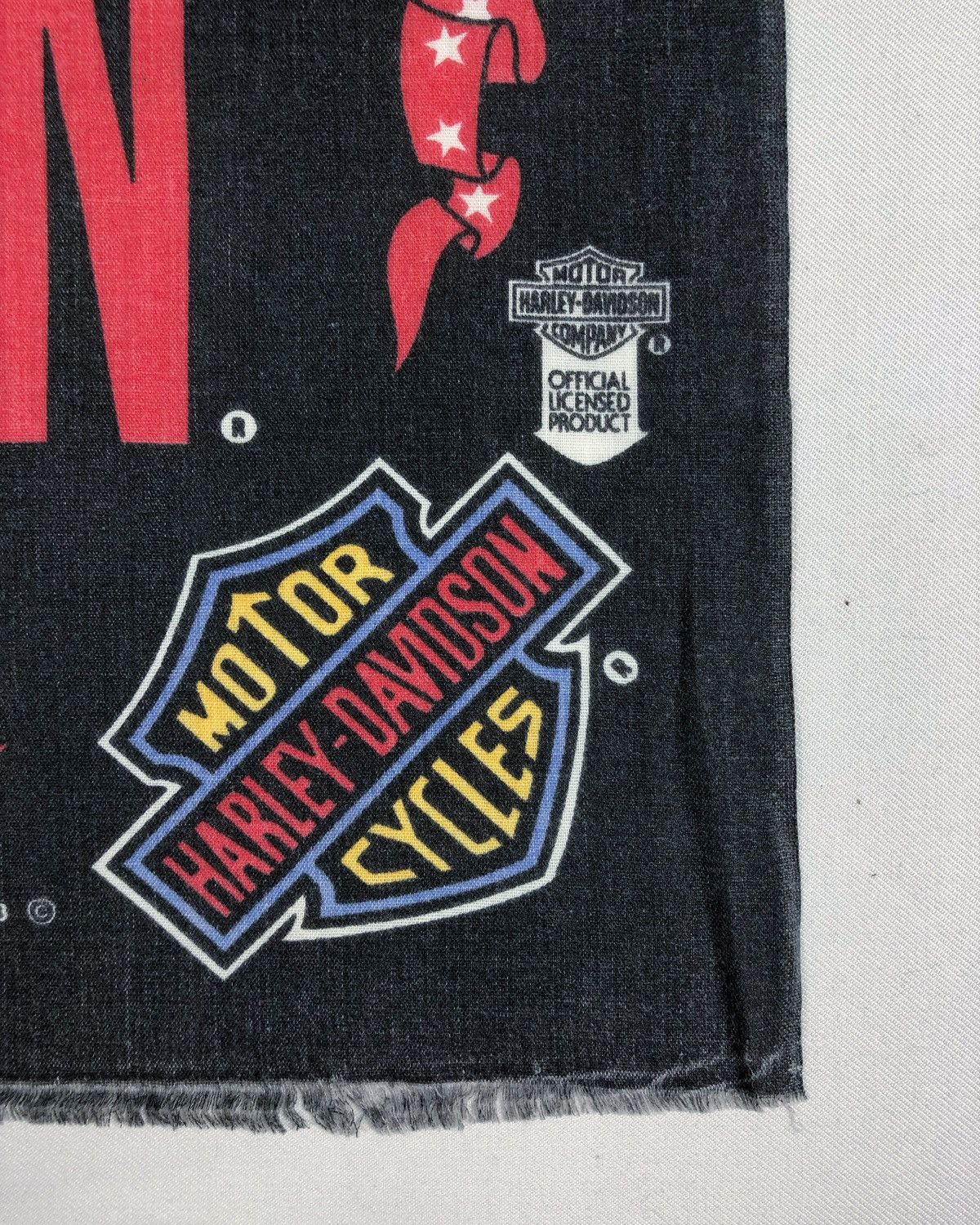 Harley Davidson × Vintage Rare Vintage Harley Davidson Bandana Made in USA Size ONE SIZE - 2 Thumbnail