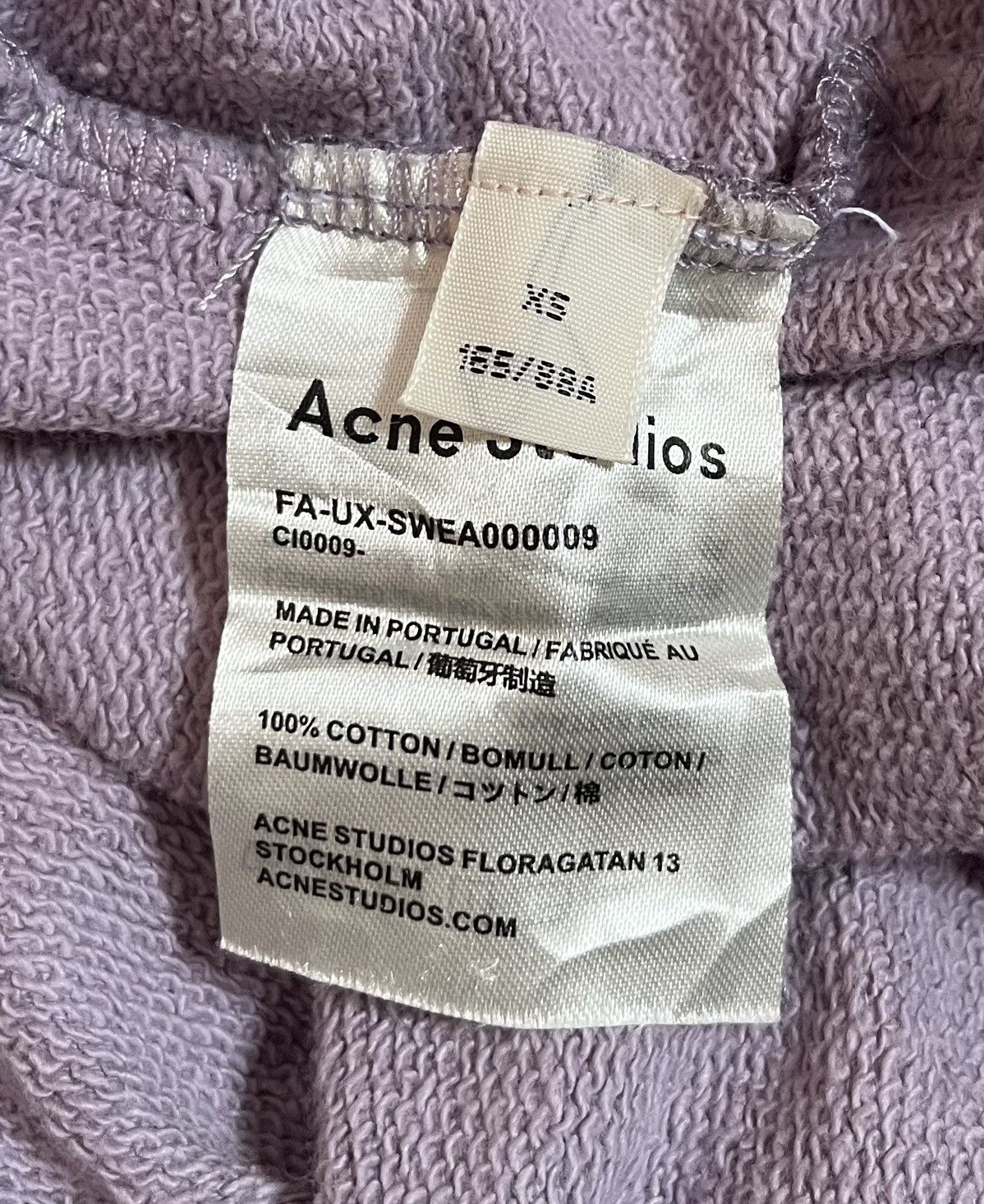Acne Studios Acne studios face oversized light purple hoodie Size US XL / EU 56 / 4 - 5 Thumbnail