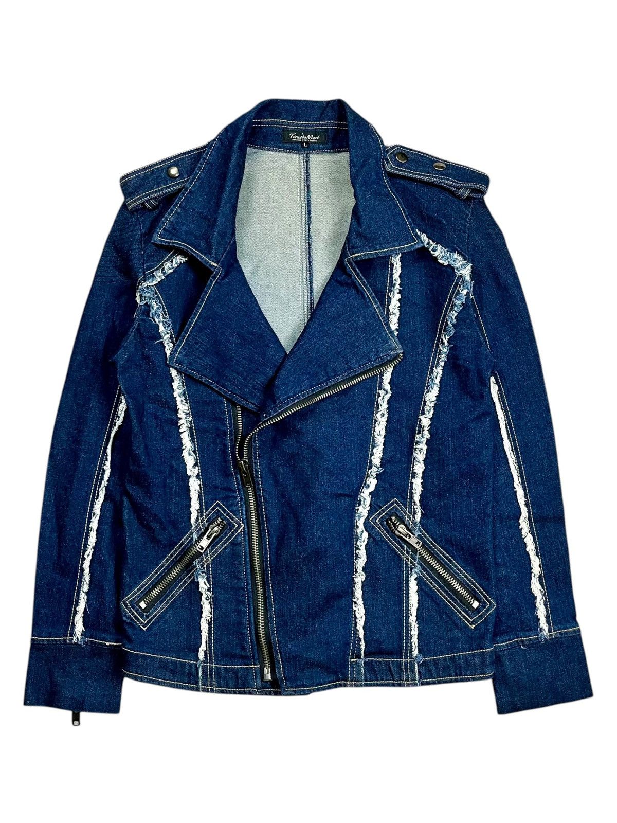 If Six Was Nine 2000s Tornado Mart - Vkei Style Denim Jacket Size US L / EU 52-54 / 3 - 11 Thumbnail